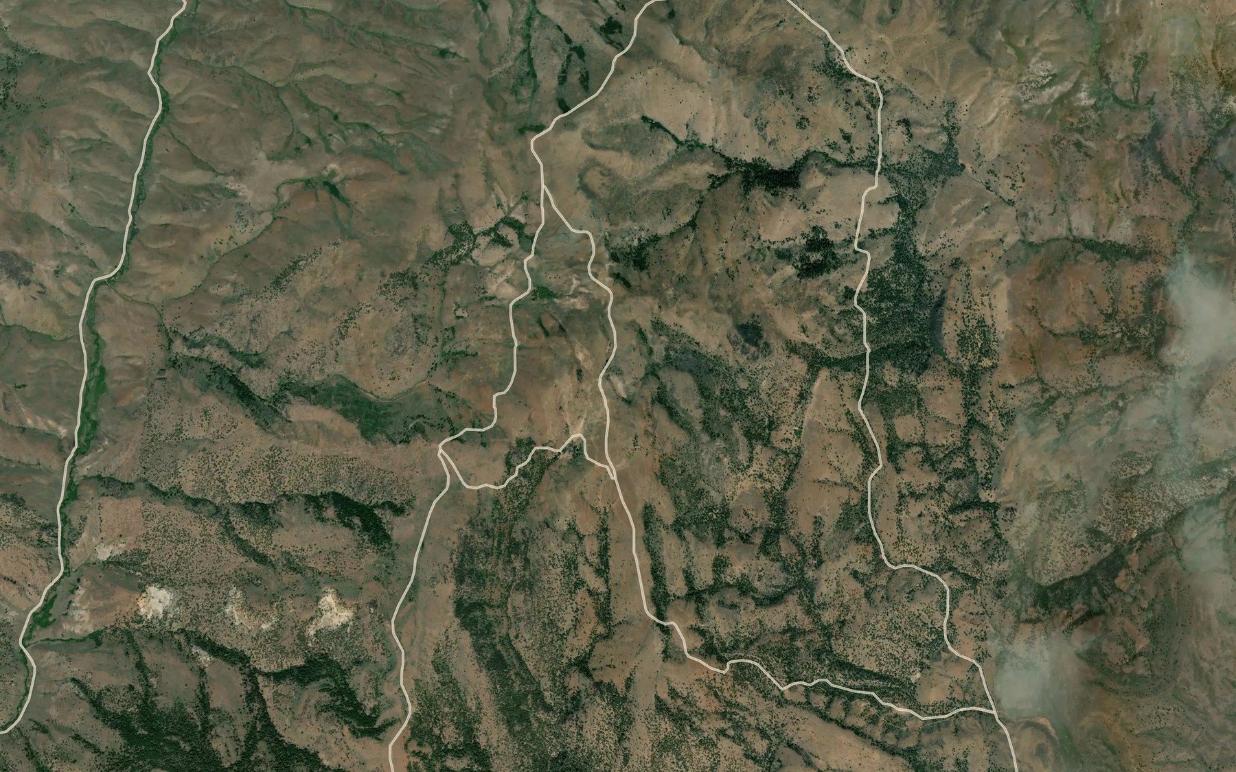 Satellite map of the Mouse Lake