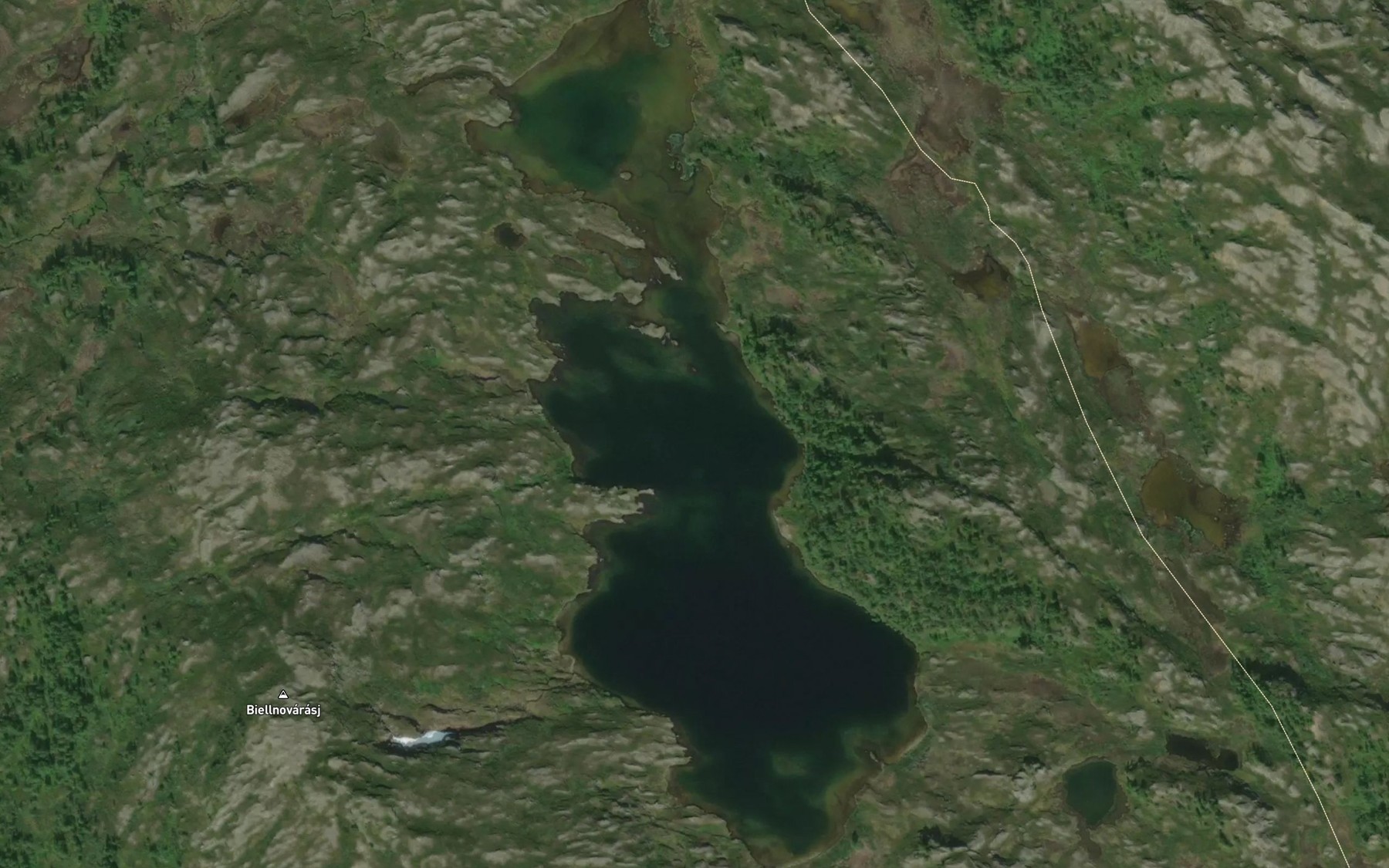 Satellite map of the Belnojavri