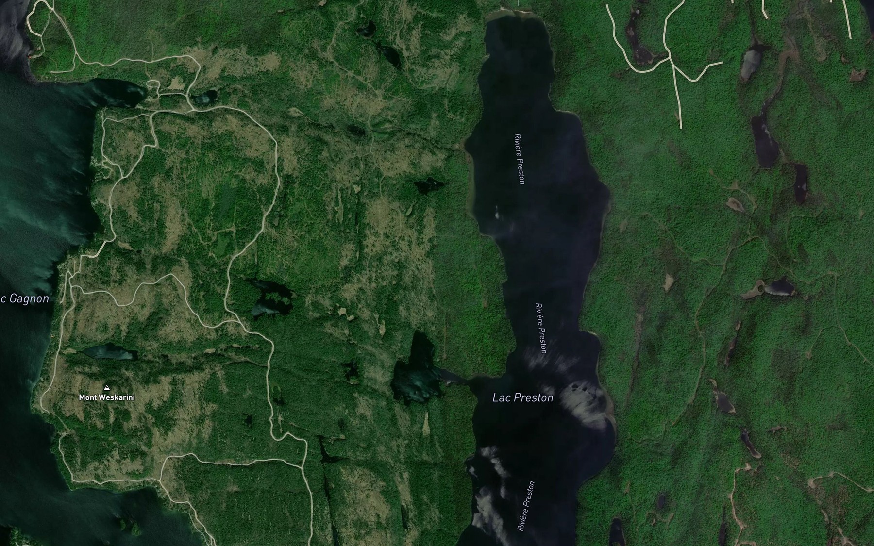 Satellite map of the Baie Gallagher