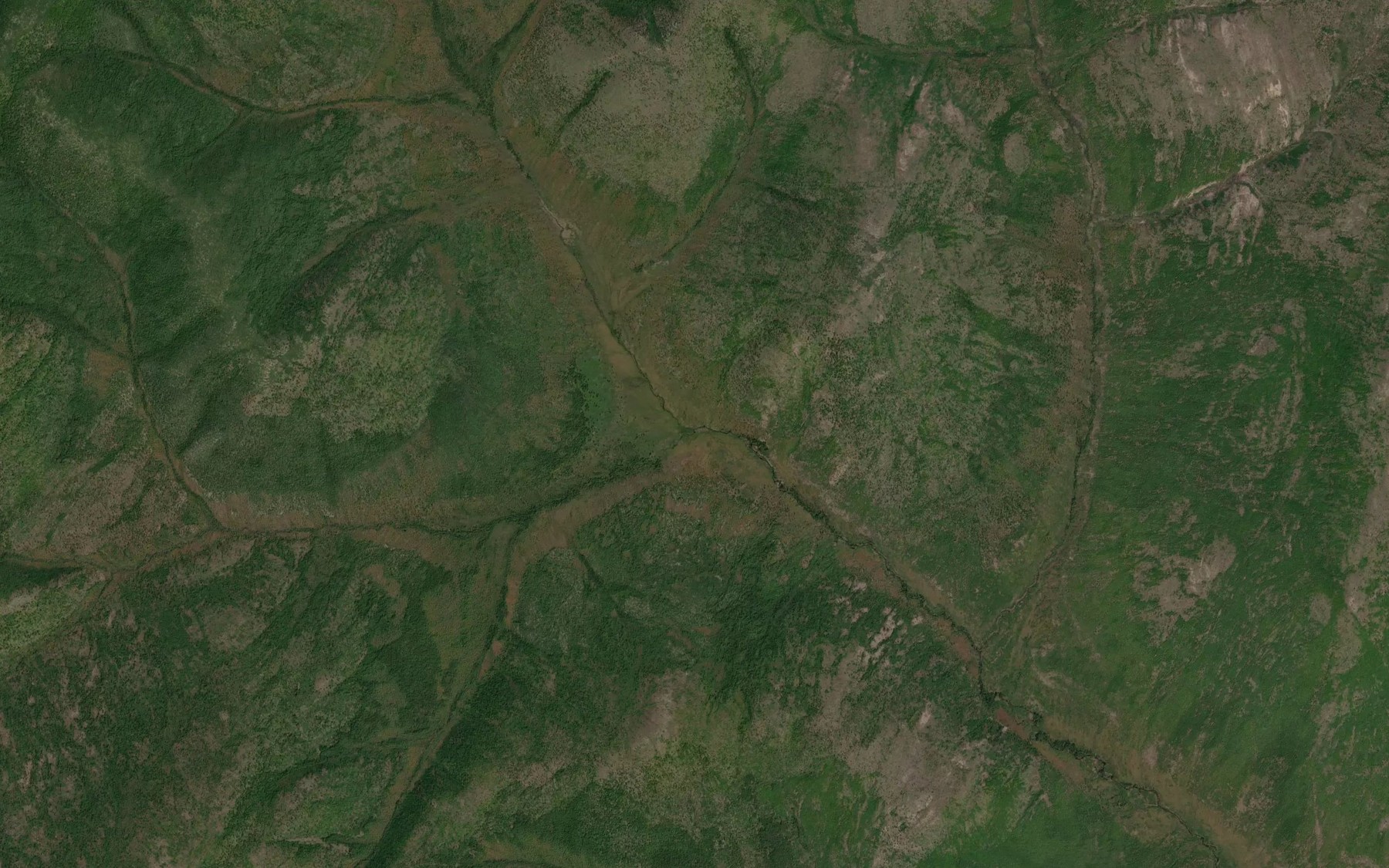 Satellite map of the Pravyy Kurum