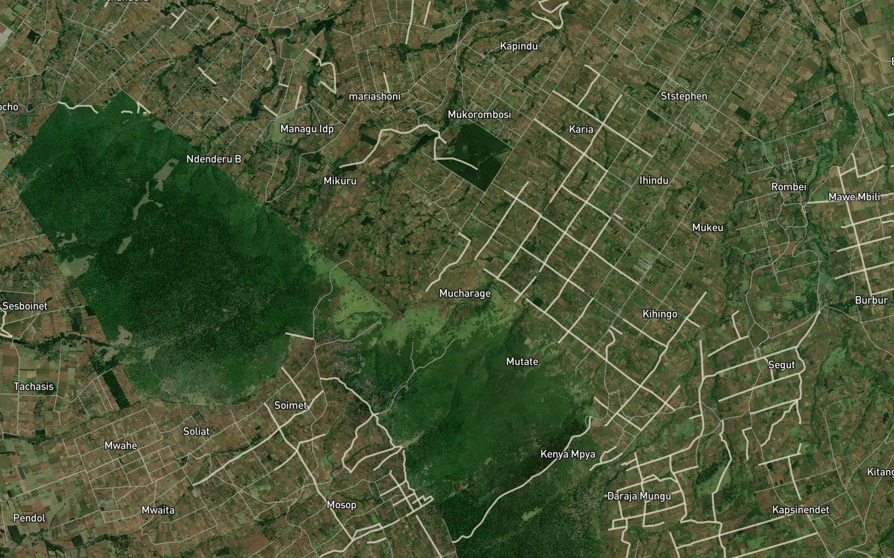 Satellite map of the Chawachi