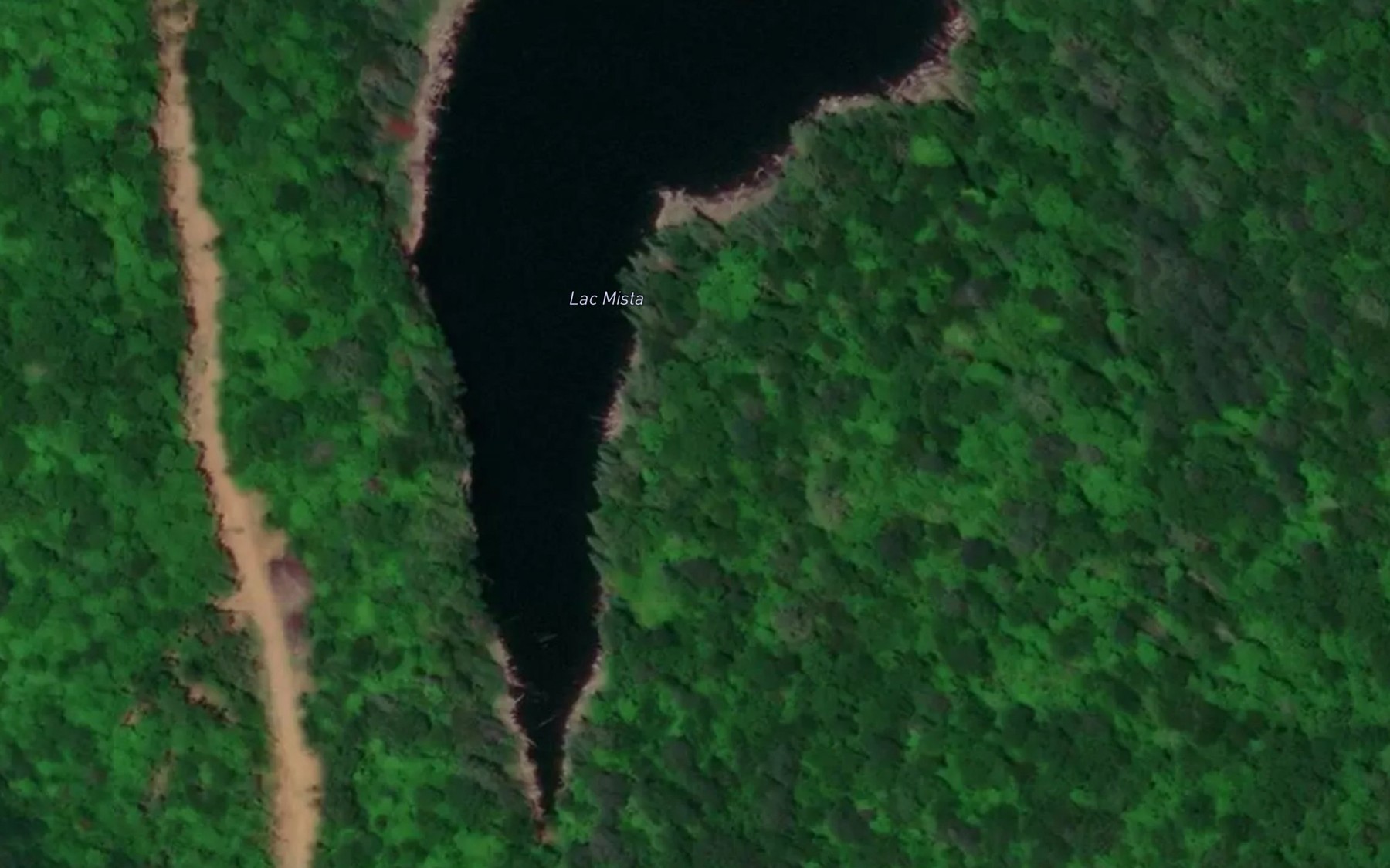 Satellite map of the Lac Mista