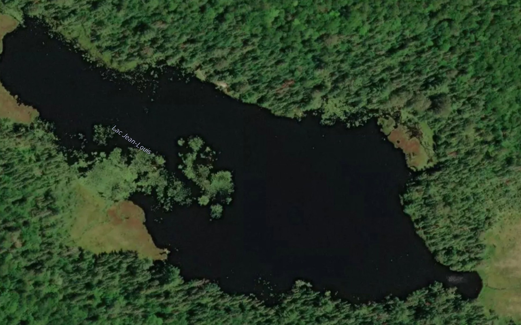Satellite map of the Lac Jean-Louis