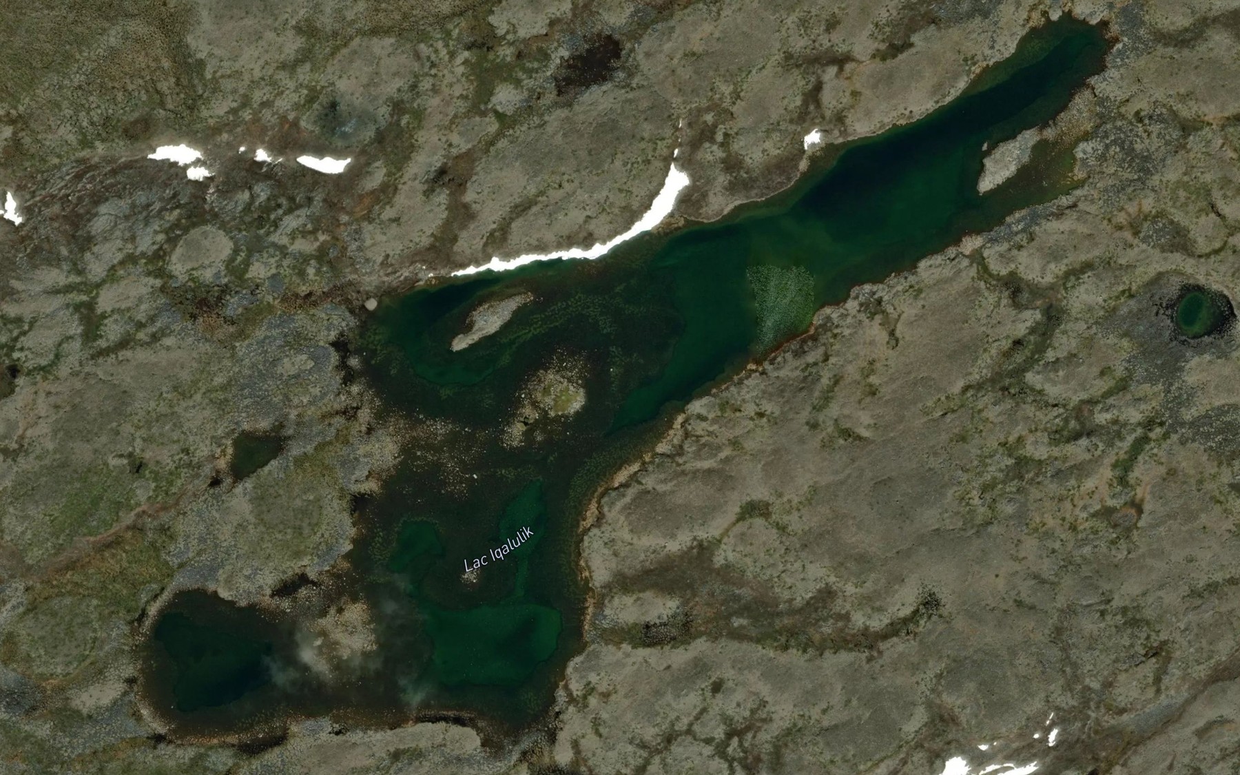 Satellite map of the Lac Iqalulik