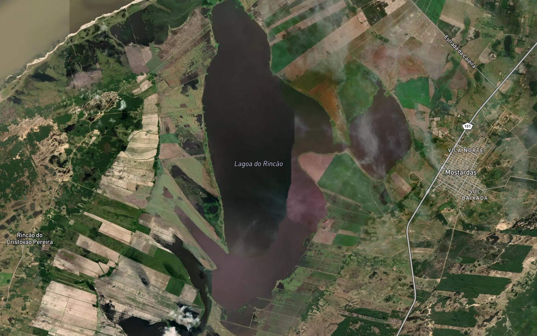 Satellite map of the Lagoa do Rincao