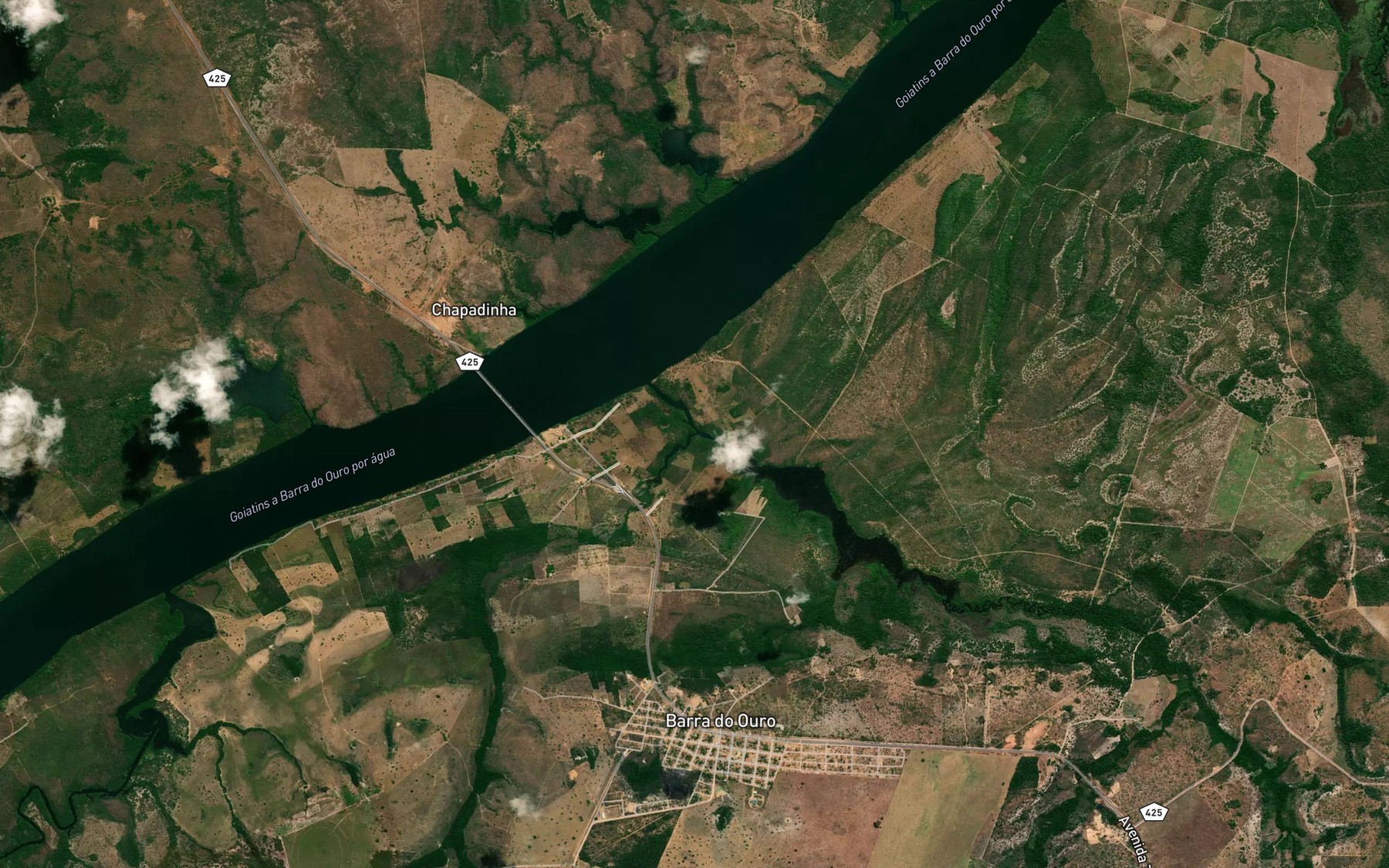 Satellite map of the Corrego Bacabal