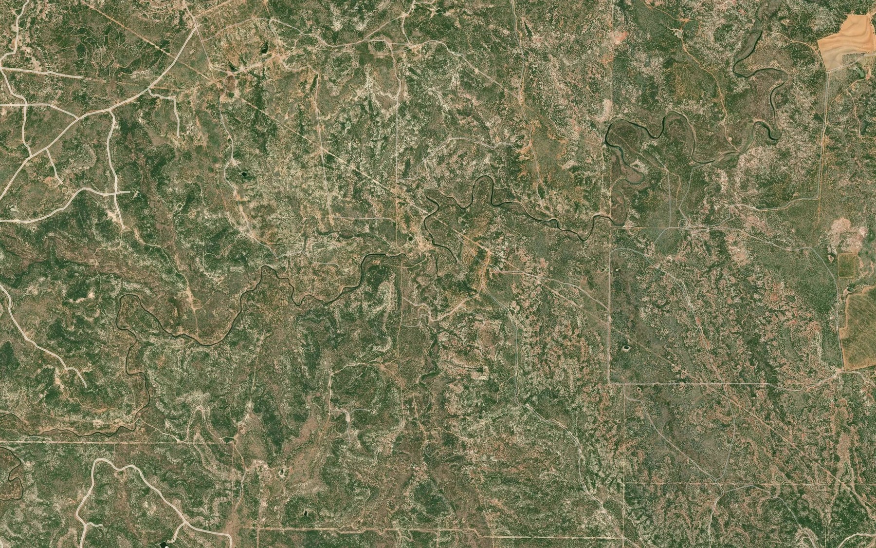Satellite map of the Love Creek