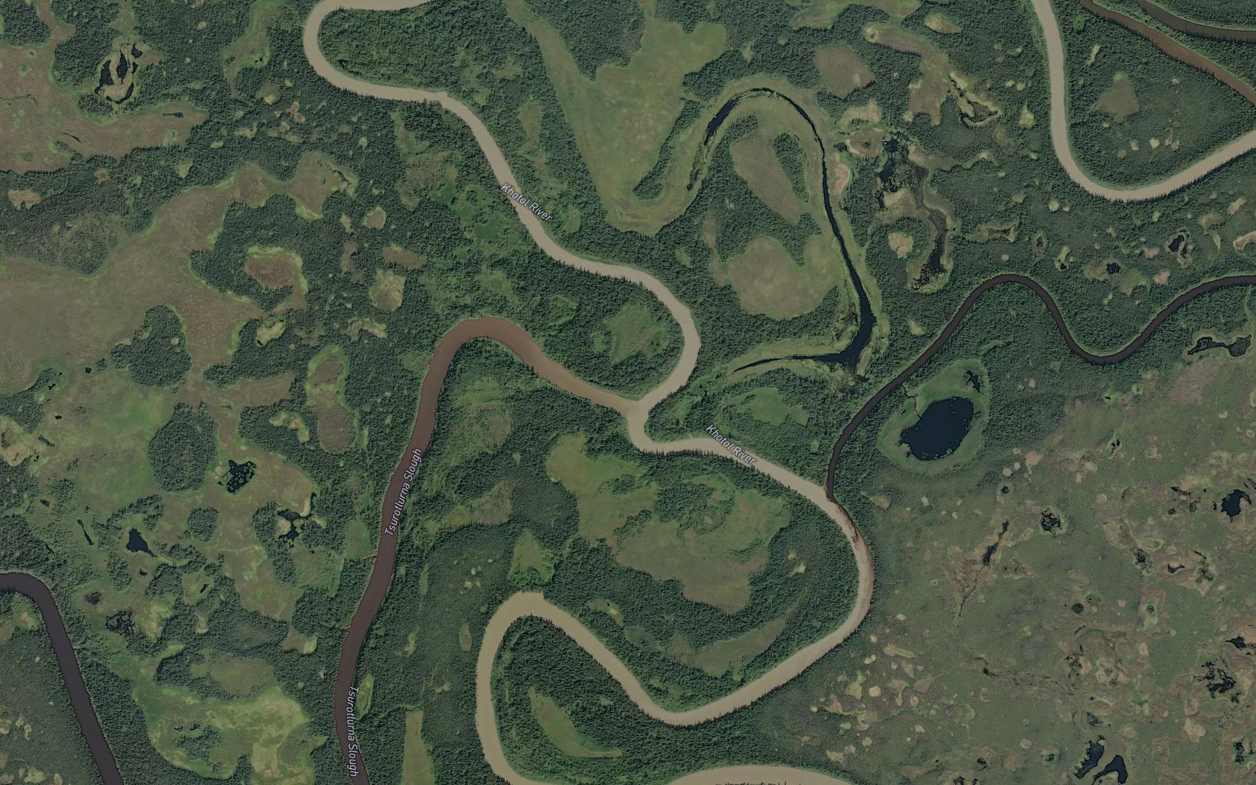 Satellite map of the Tsurotlurna Slough