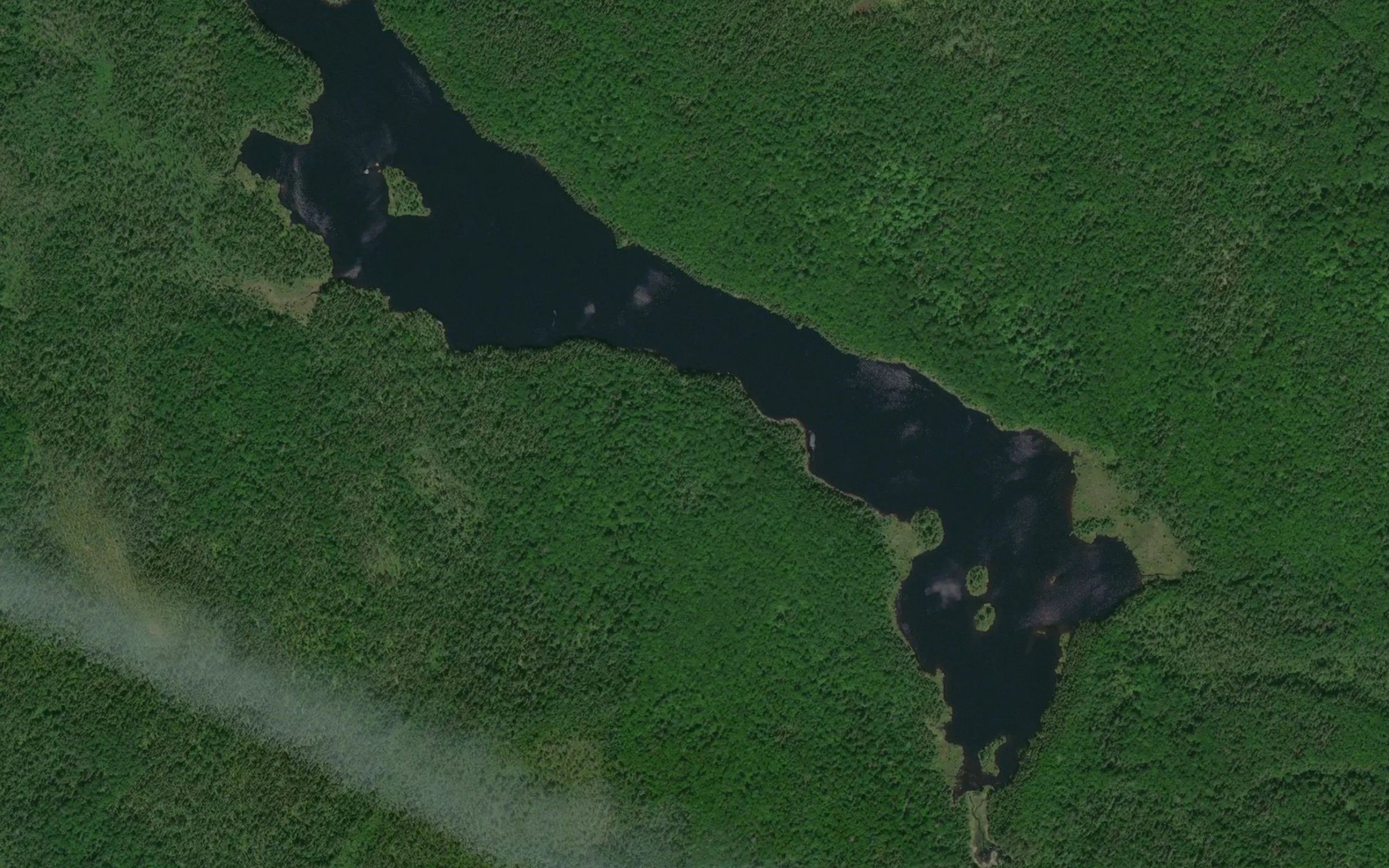 Satellite map of the Lac Snake