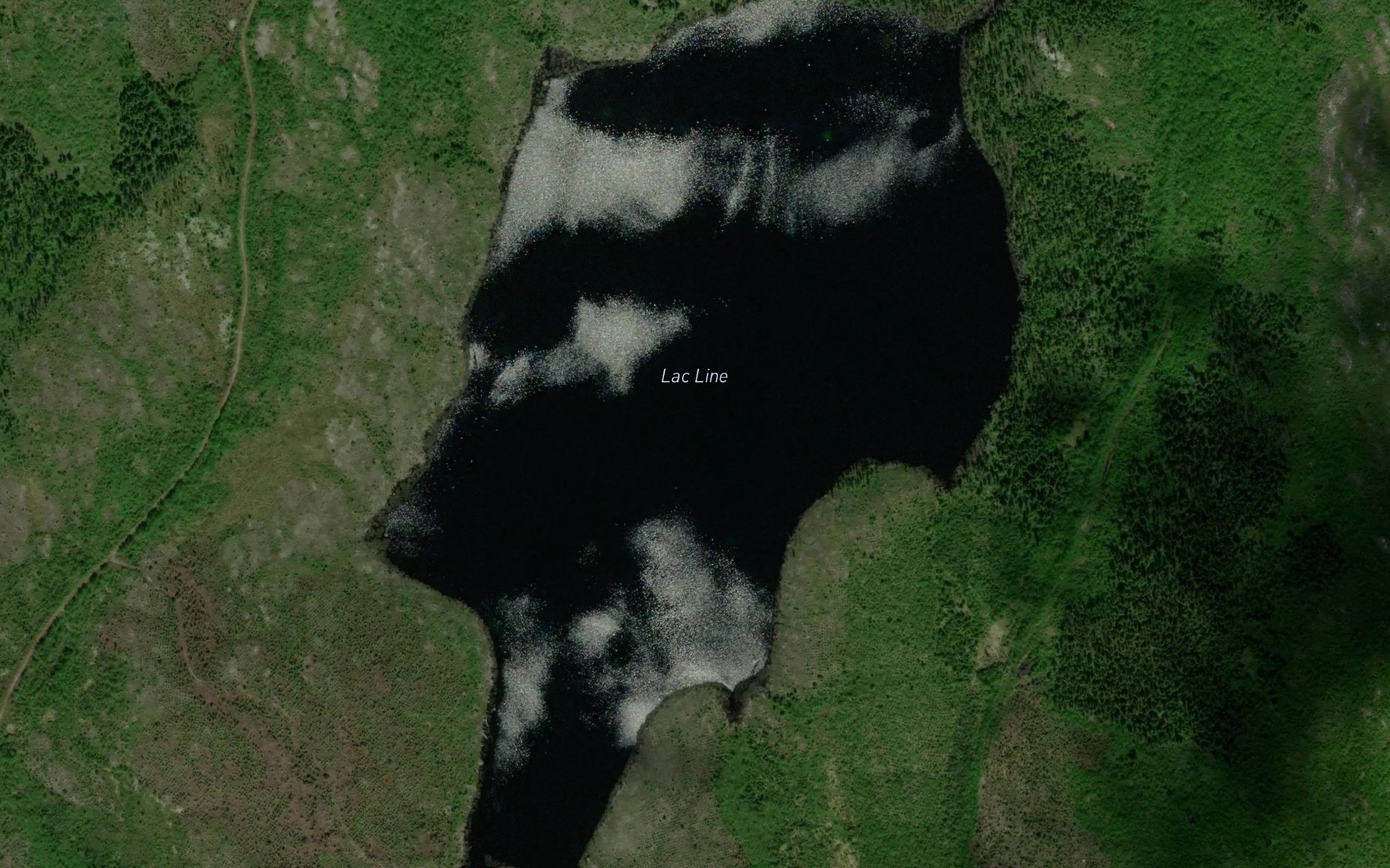 Satellite map of the Lac Line