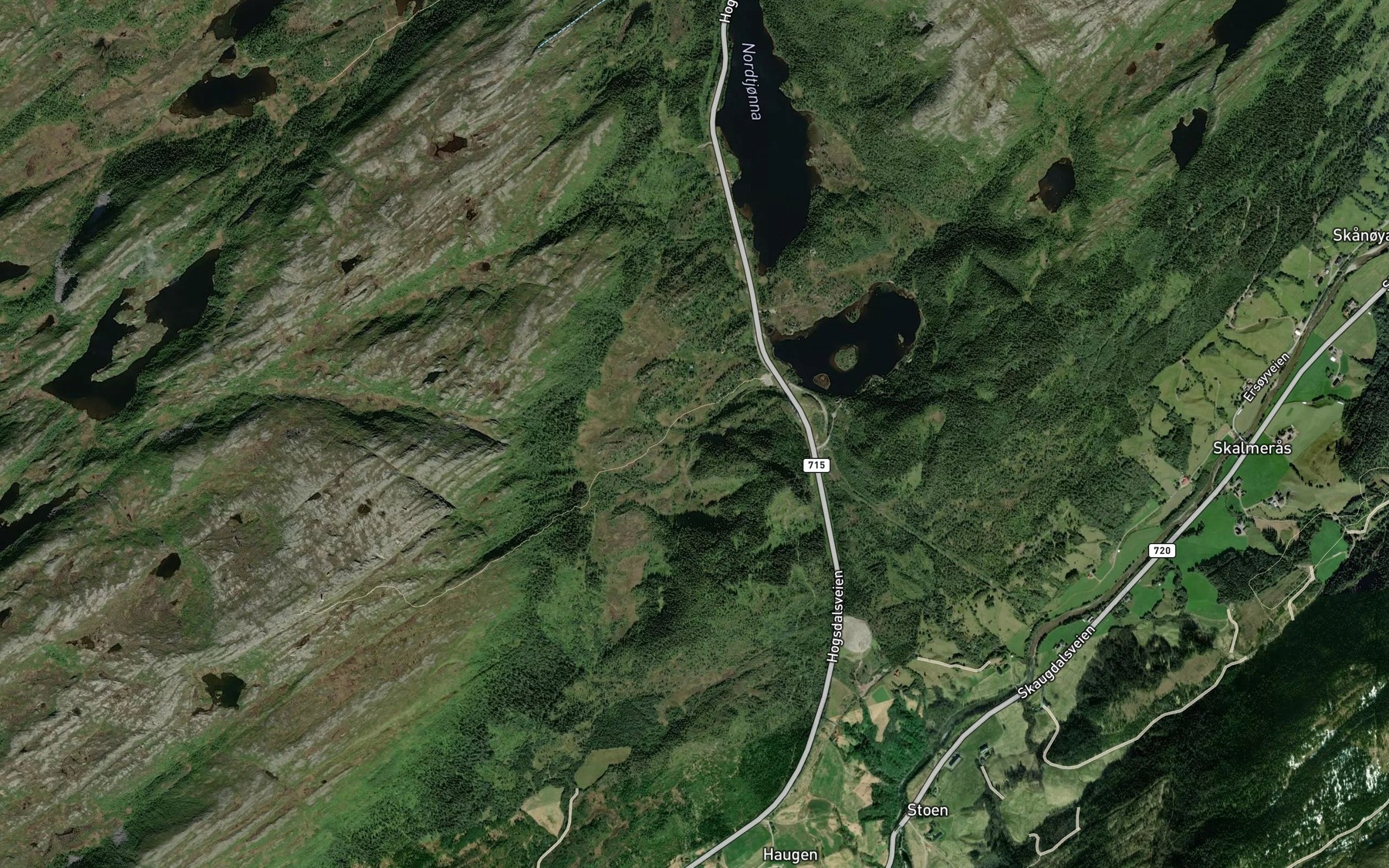 Satellite map of the Joslaettbekken