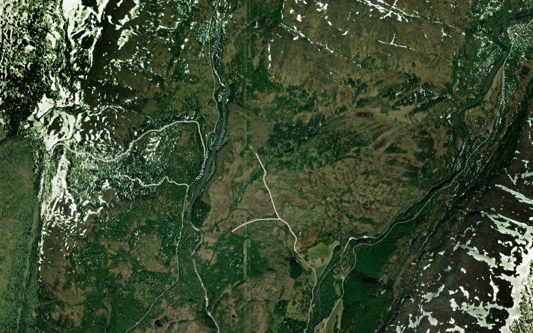 Satellite map of the Vesterlibekken