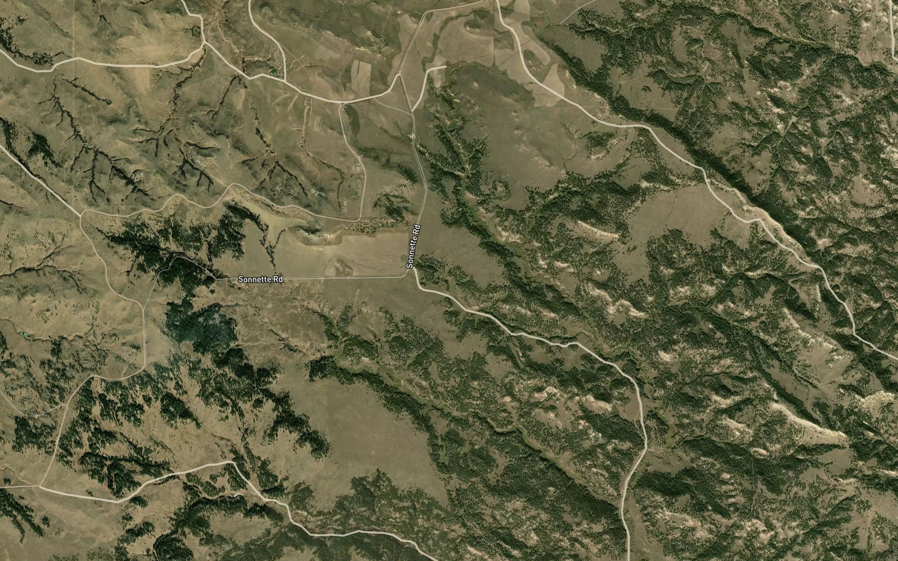 Satellite map of the Deadman Spring