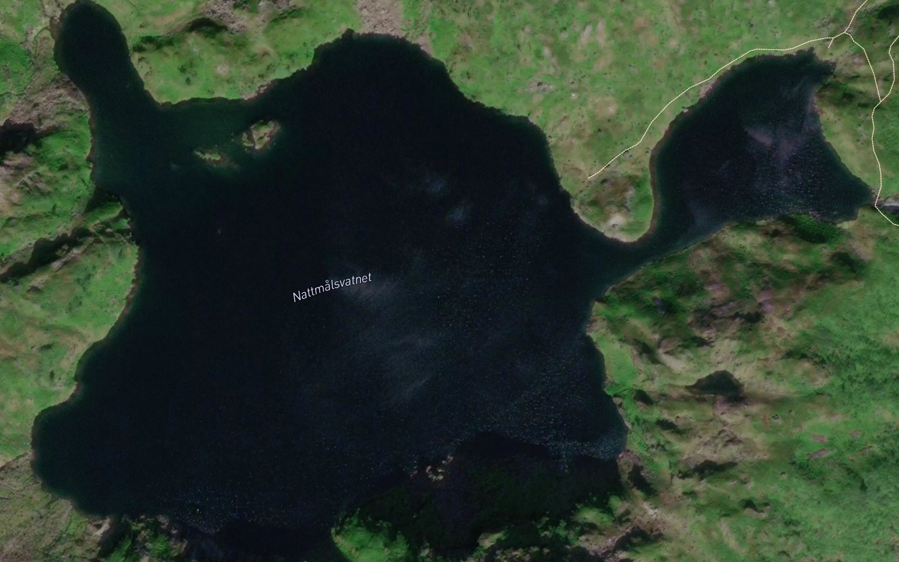 Satellite map of the Nattmalsvatnet