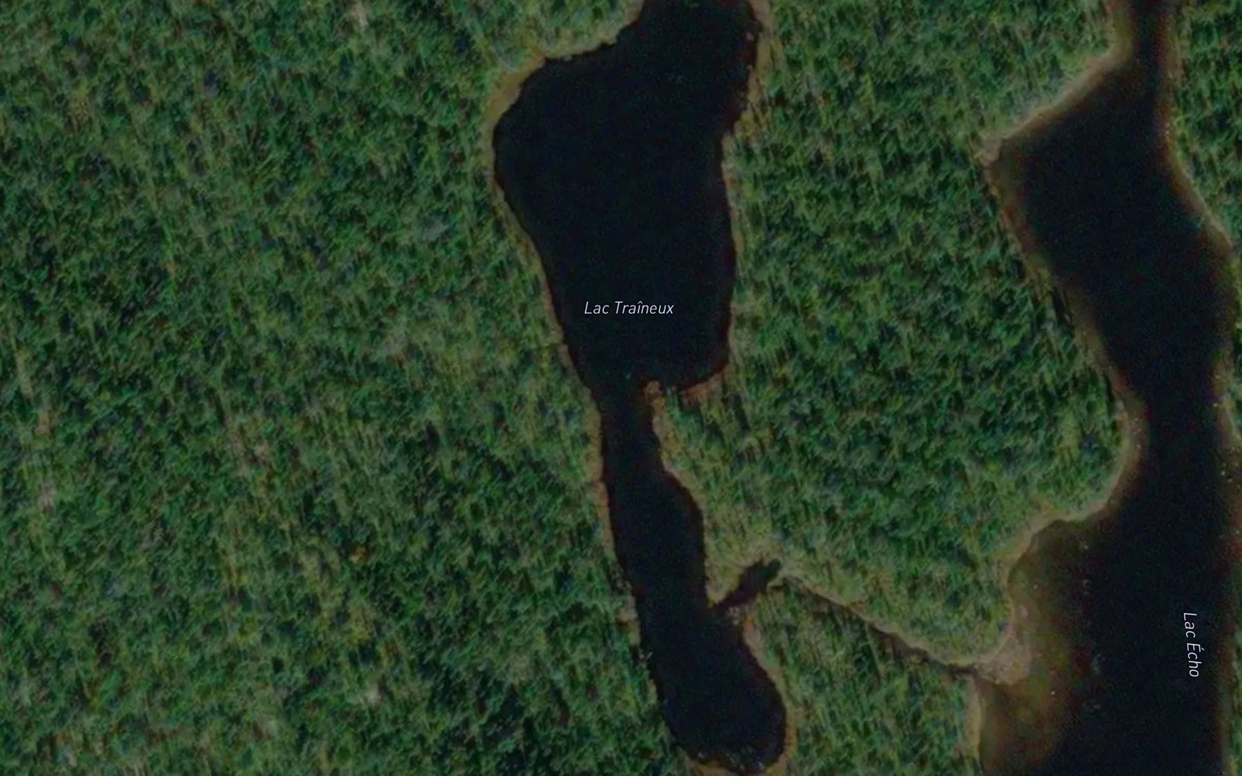 Satellite map of the Lac Traineux