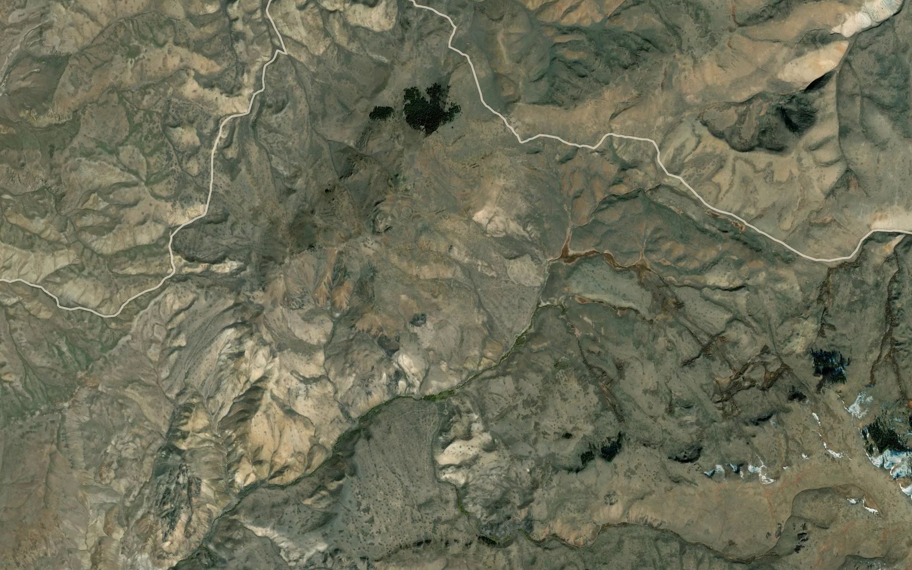 Satellite map of the Spar Mountain Spring