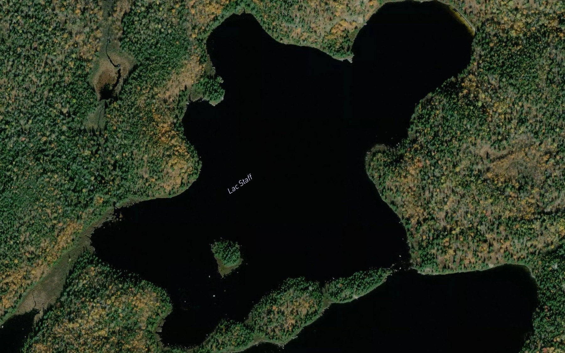 Satellite map of the Lac Staff