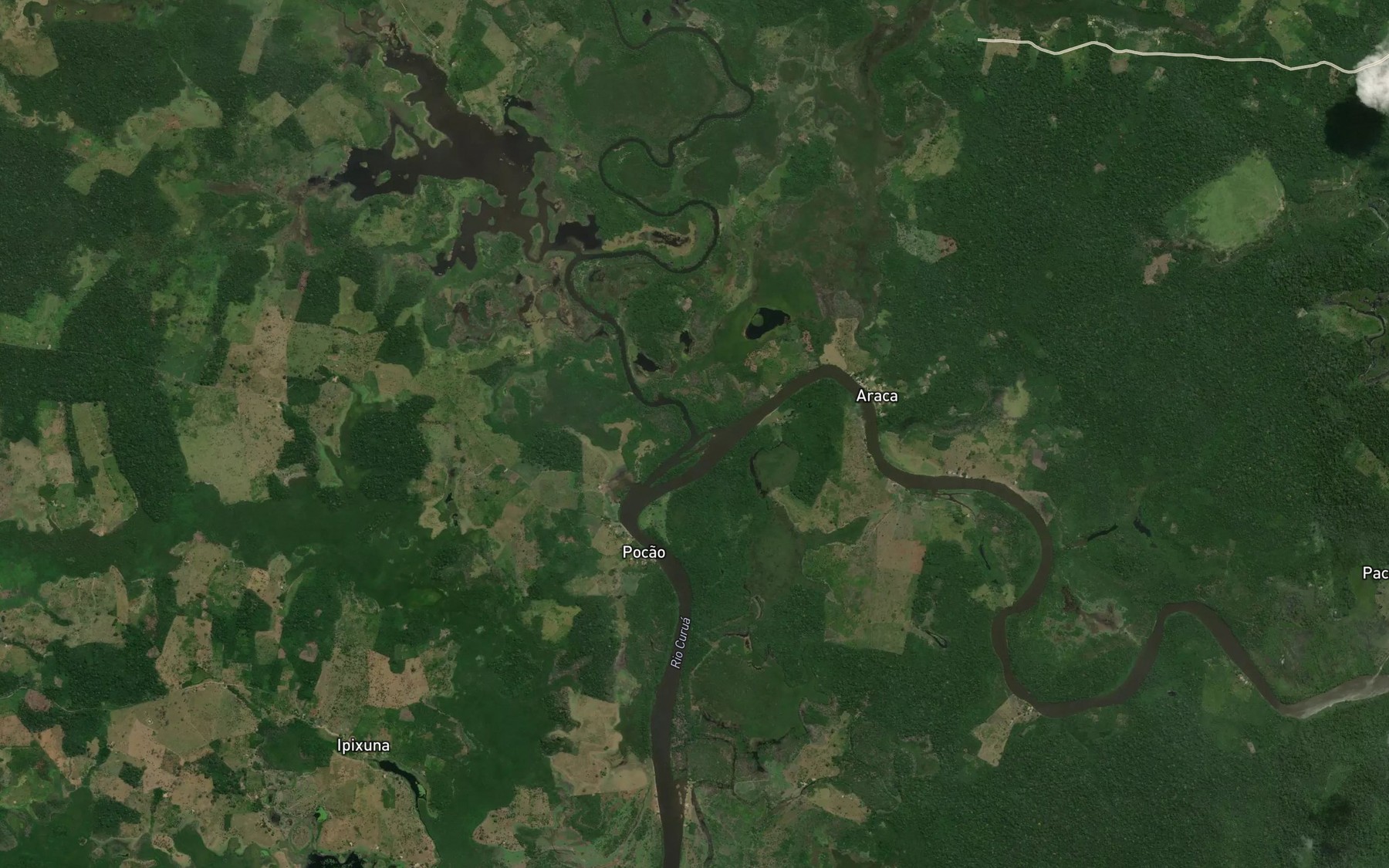 Satellite map of the Rio Mamia