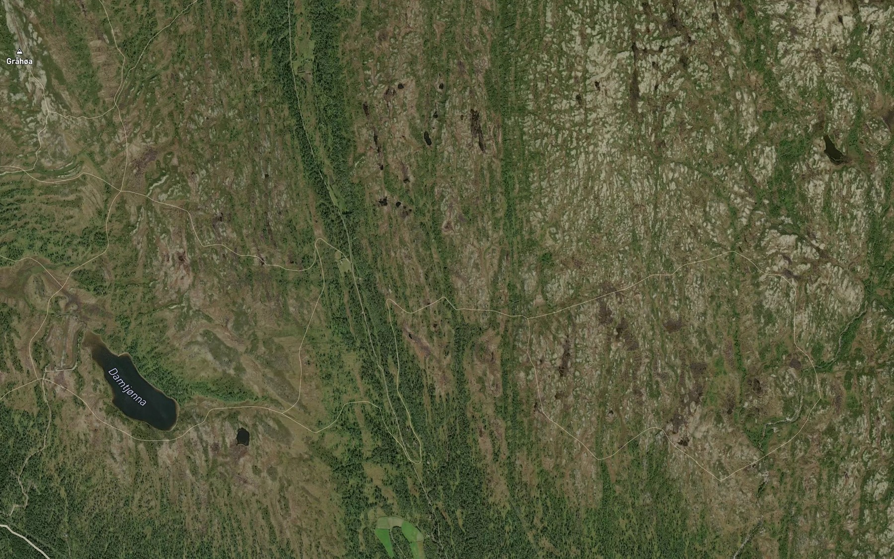 Satellite map of the Massakoidalbekken