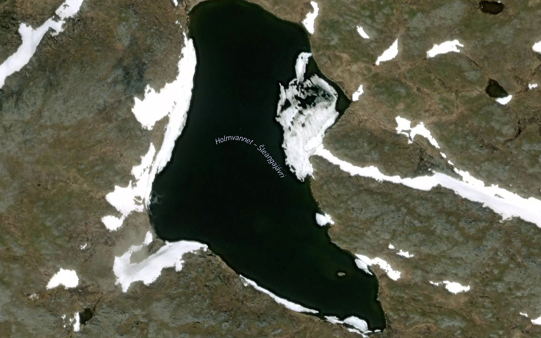Satellite map of the Holmvatnet