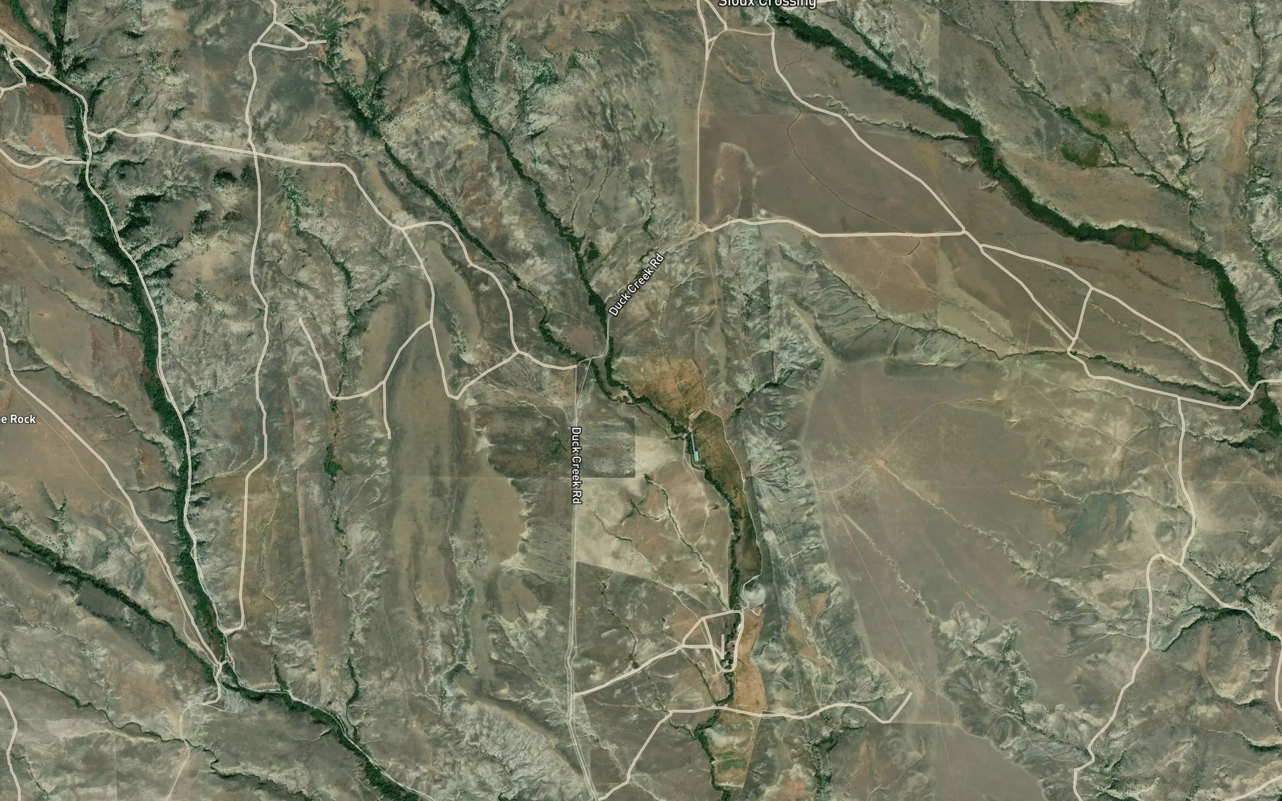 Satellite map of the Spring Creek