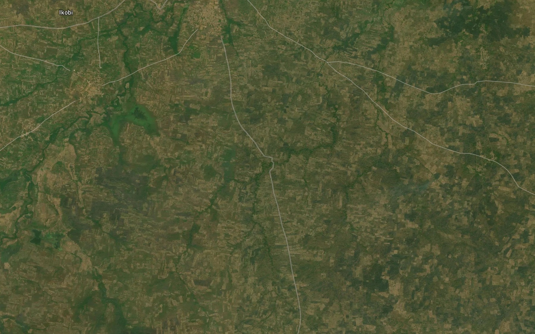 Satellite map of the River Atira