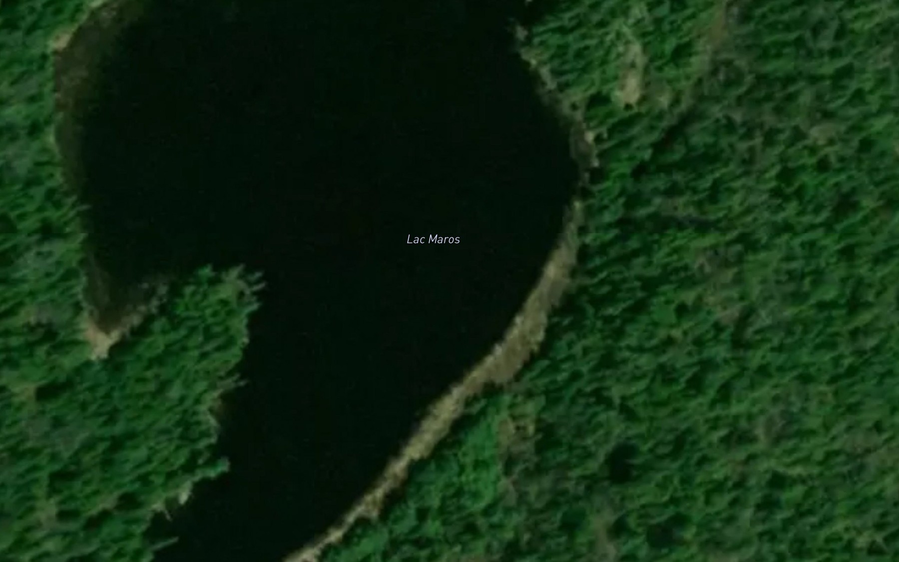 Satellite map of the Lac Maros
