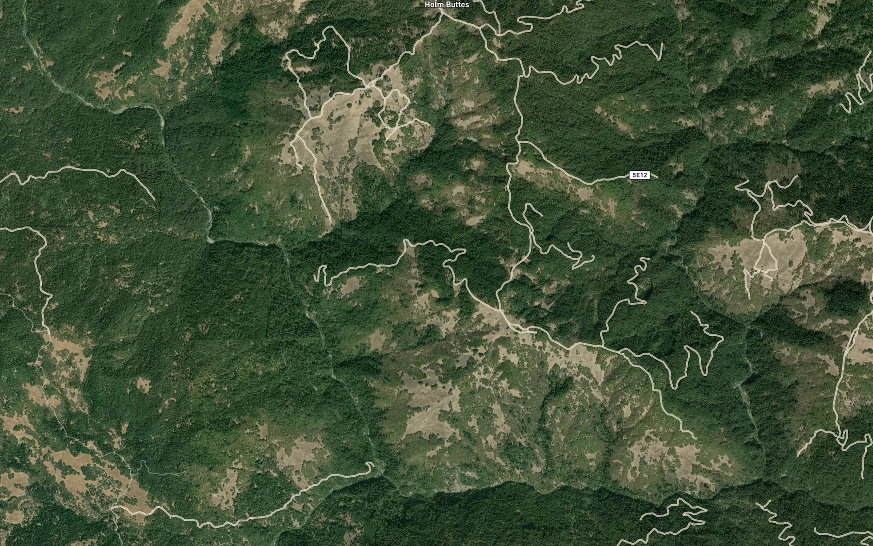 Satellite map of the Packy Spring