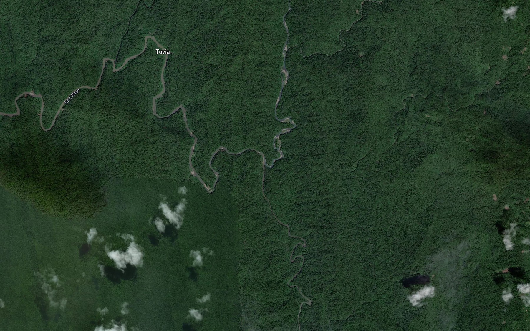 Satellite map of the Ankevi River