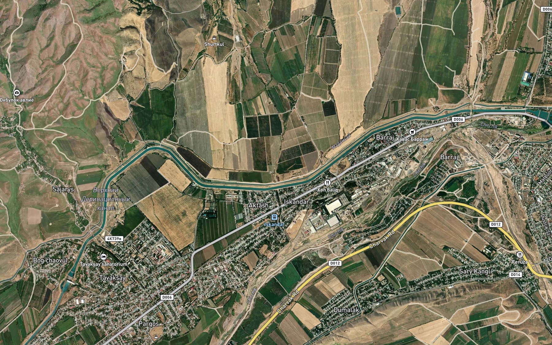 Satellite map of the Shurabsay