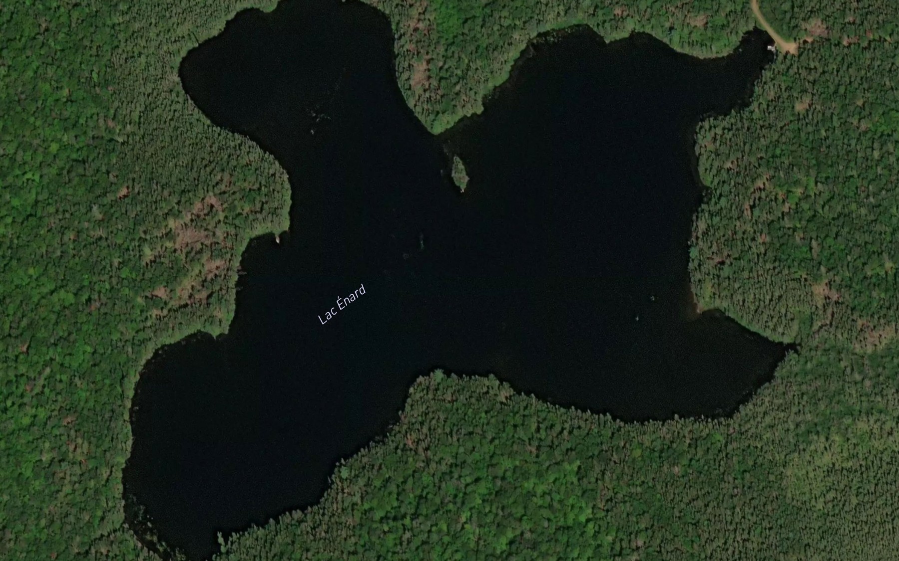 Satellite map of the Lac Enard