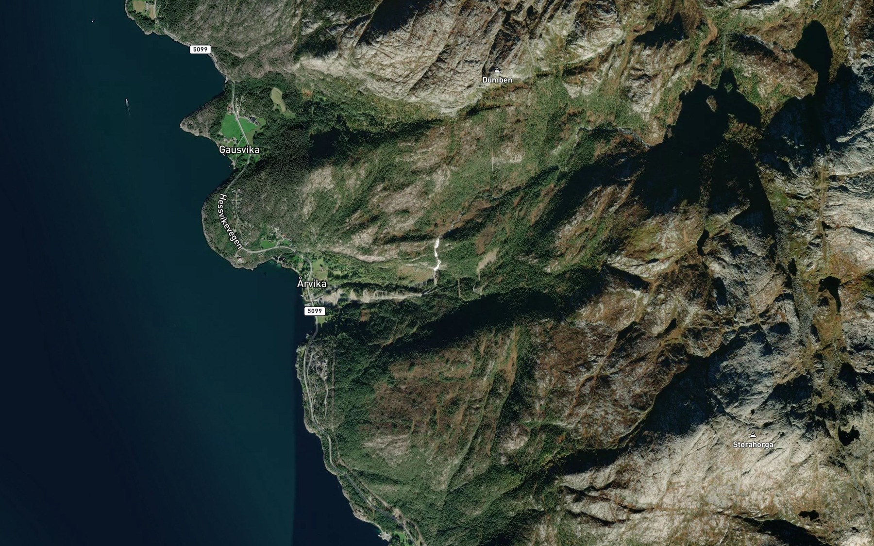 Satellite map of the Kvitingen