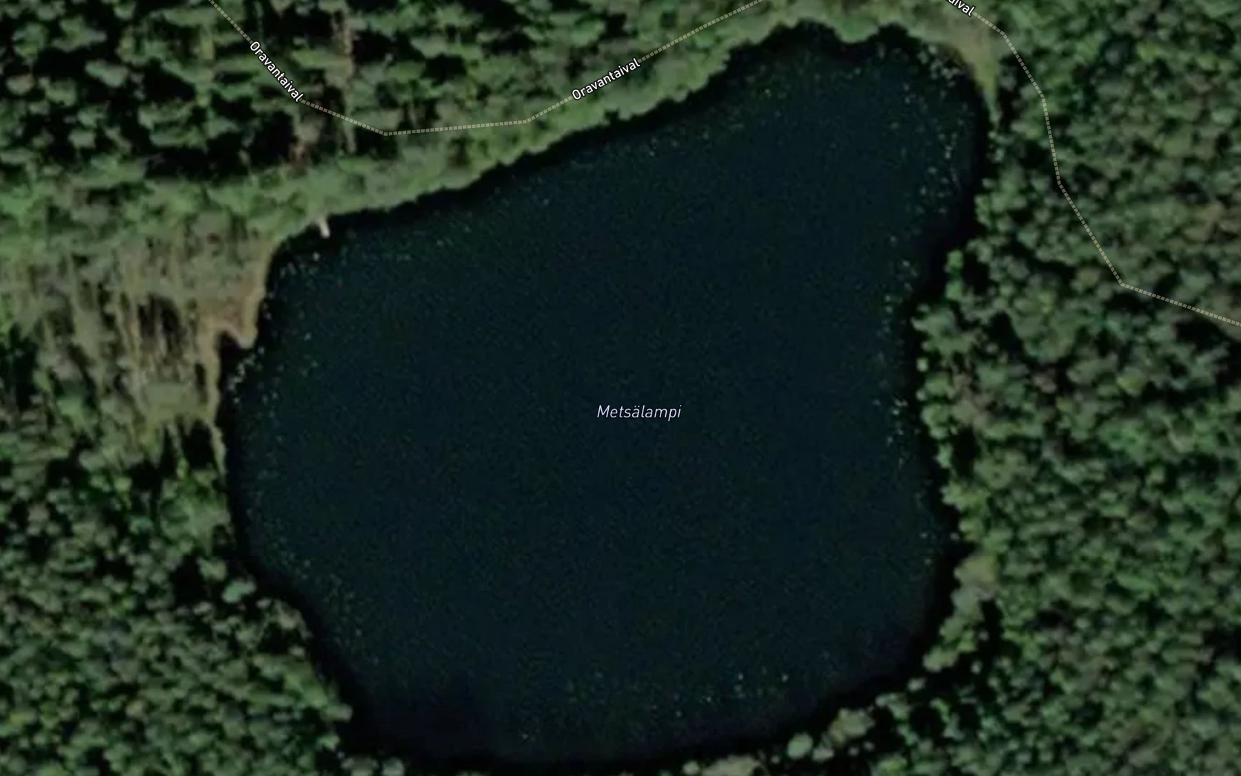 Satellite map of the Metsalampi