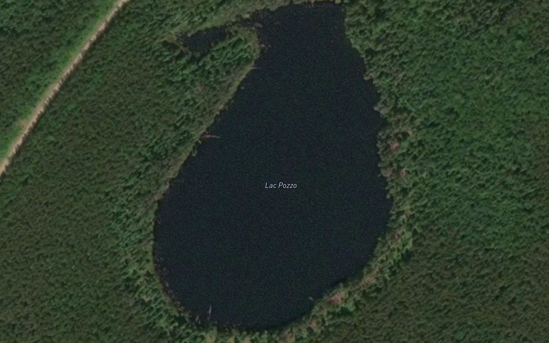 Satellite map of the Lac Pozzo