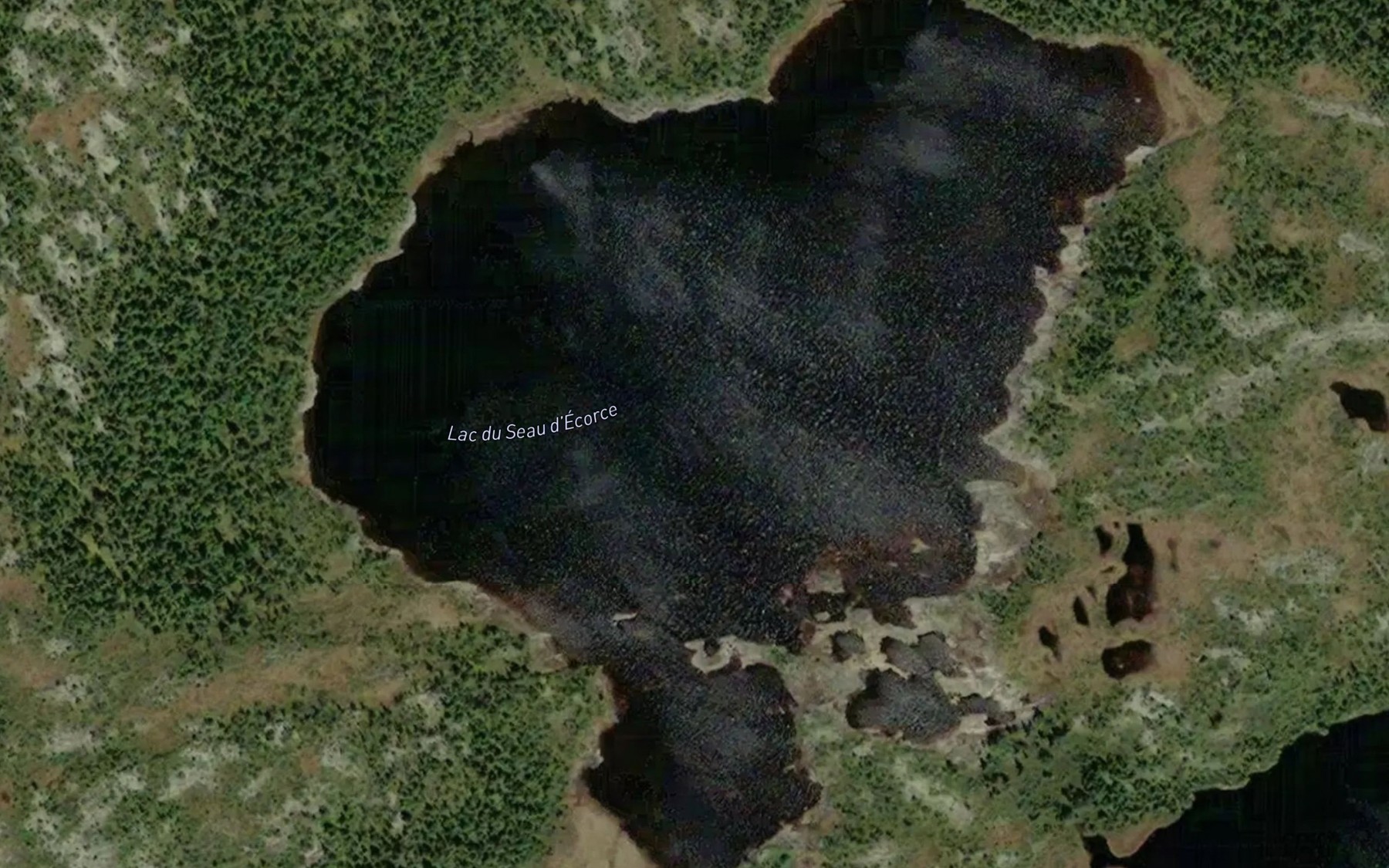 Satellite map of the Lac du Seau d'Ecorce