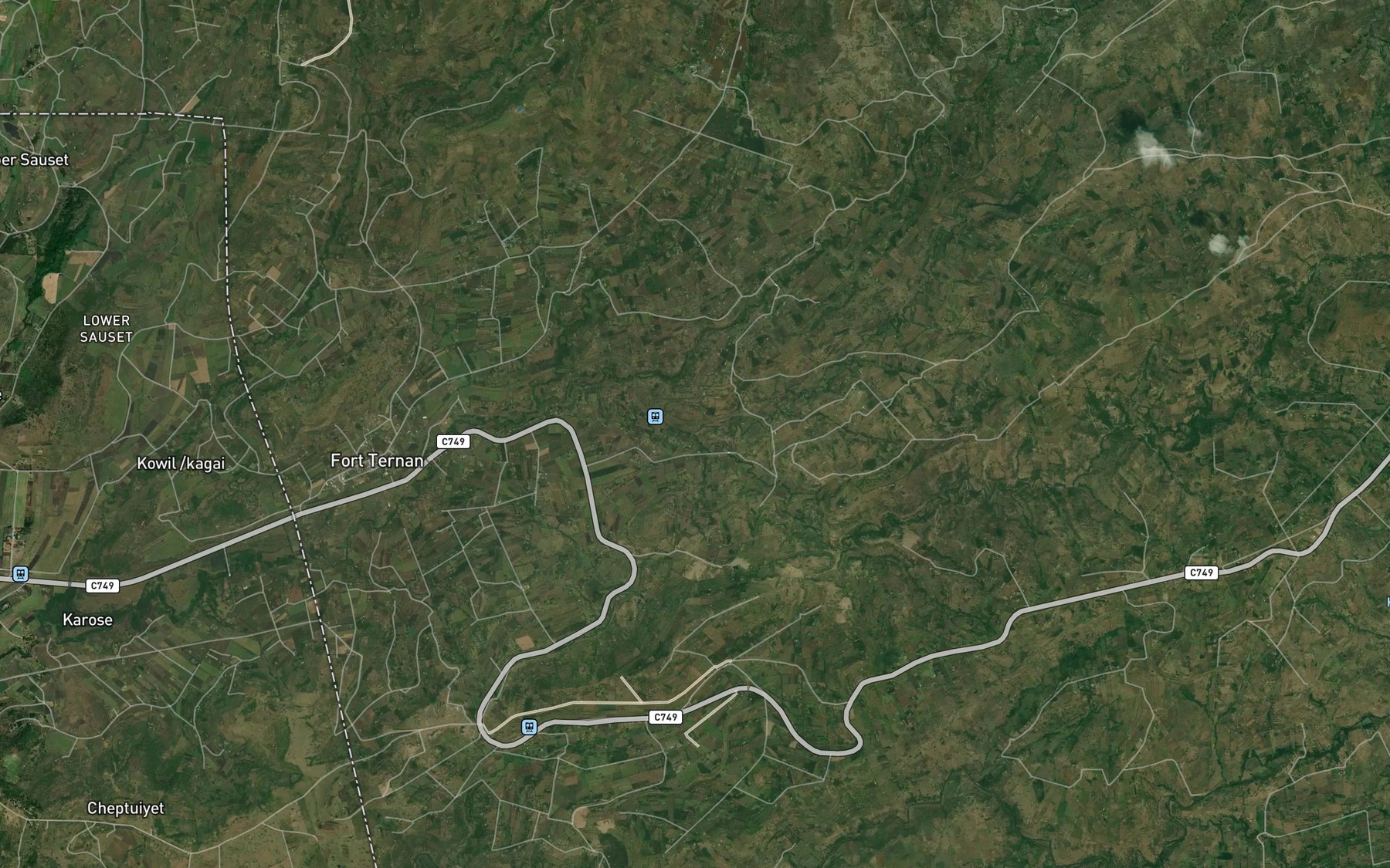 Satellite map of the Namuting