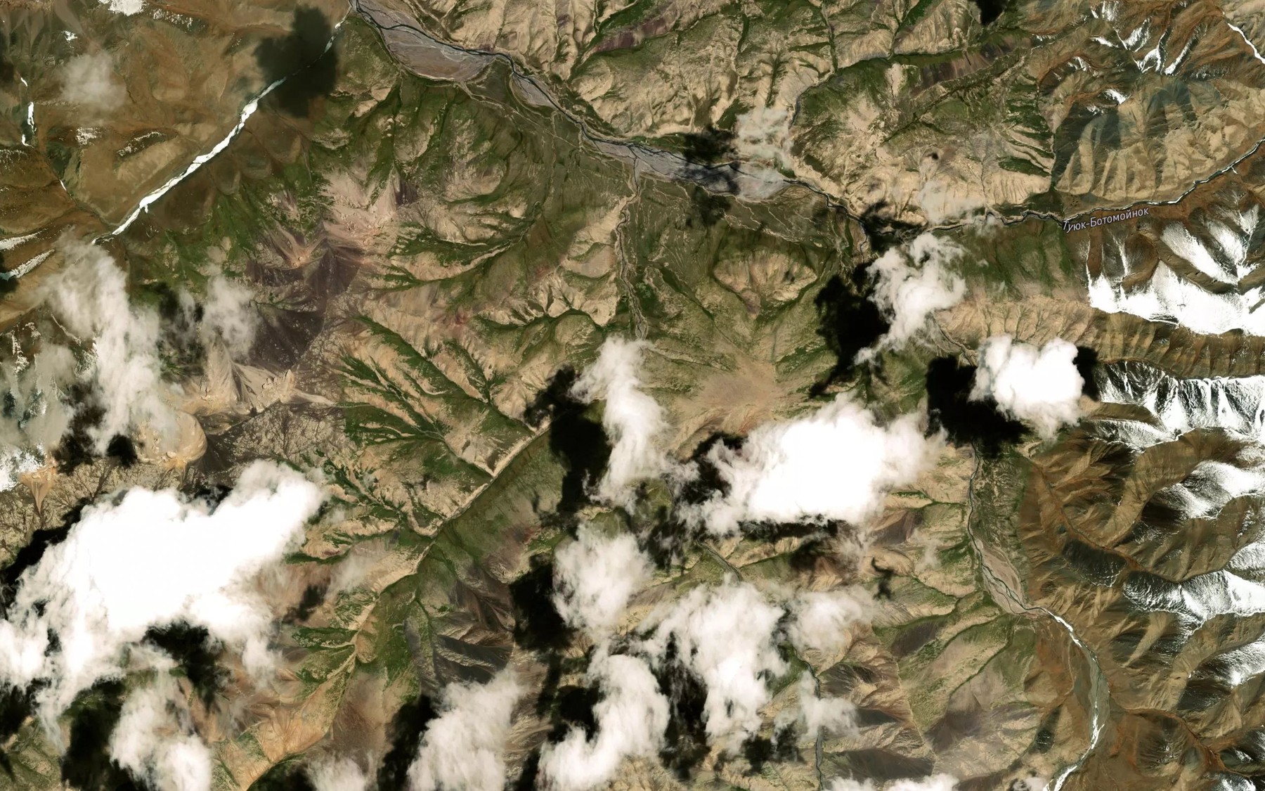 Satellite map of the Echkilidzhilga