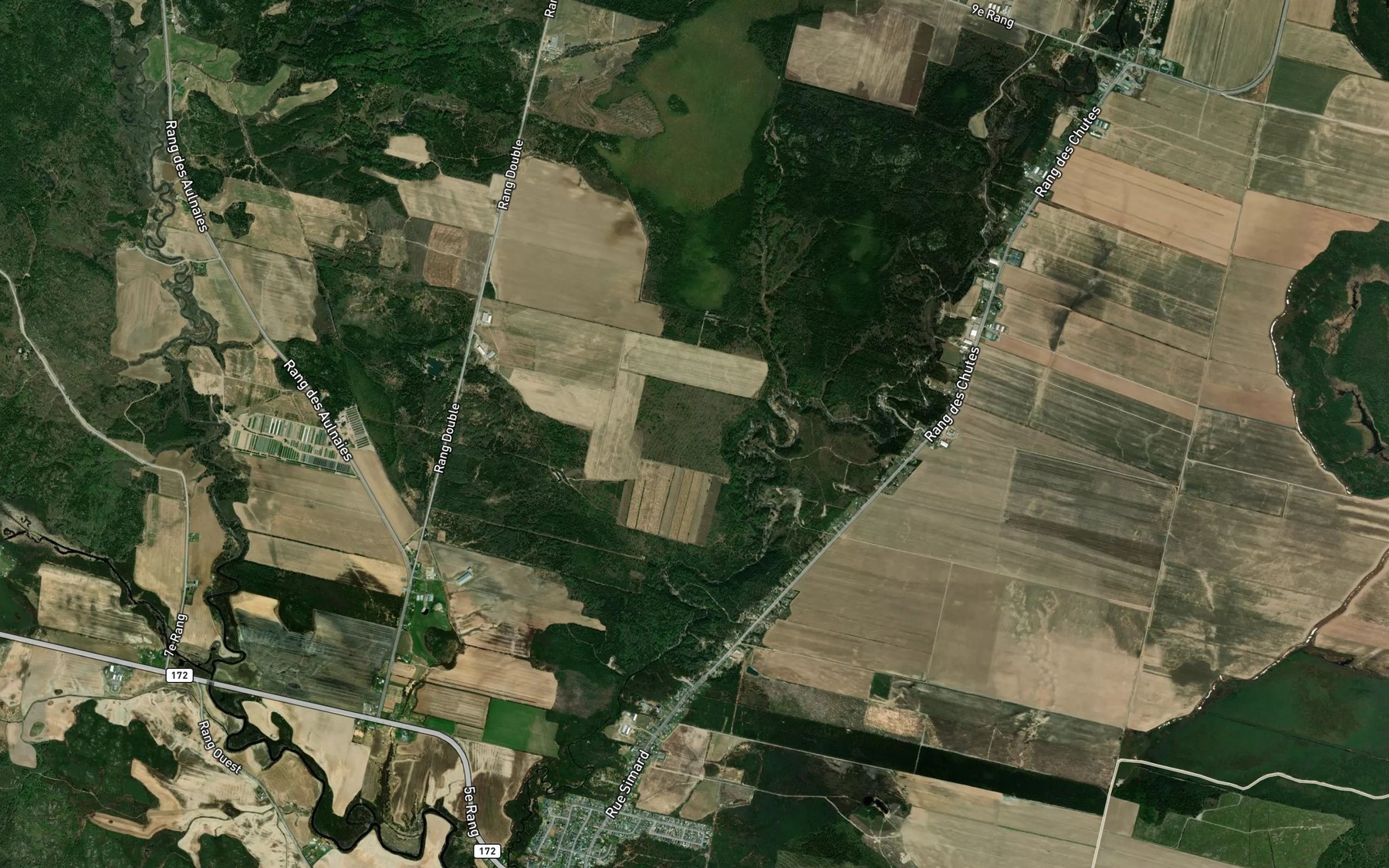Satellite map of the Ruisseau Lalancette