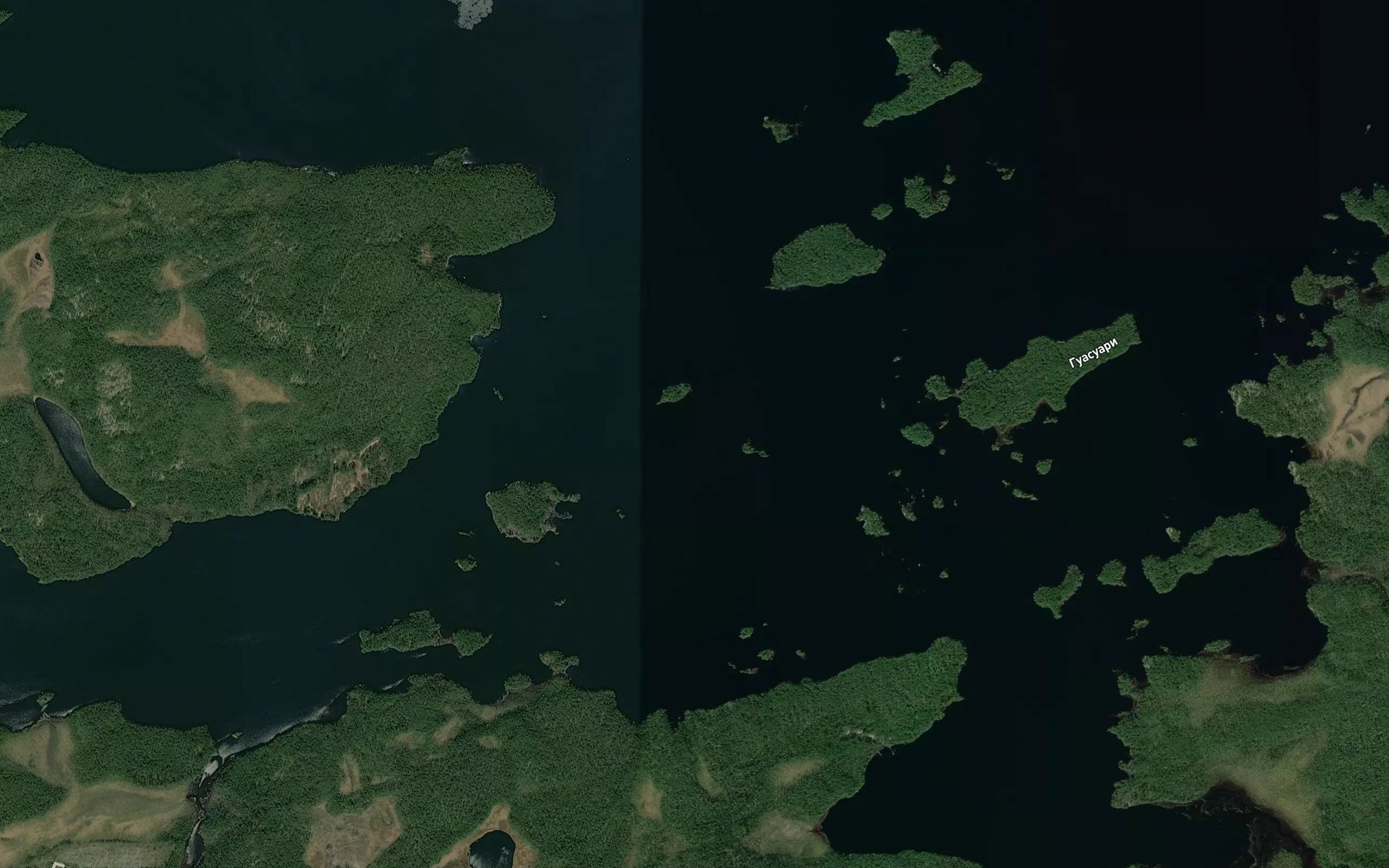 Satellite map of the Puvash