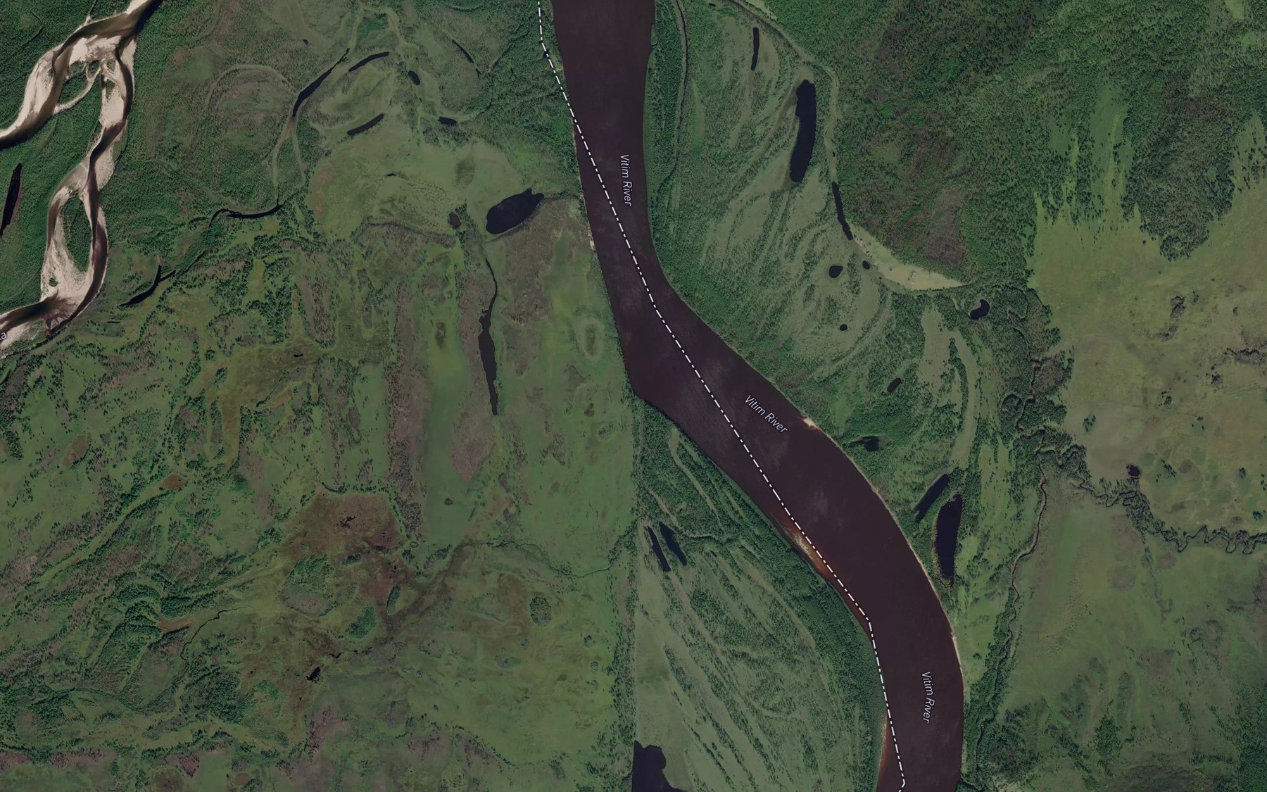 Satellite map of the Sendakon
