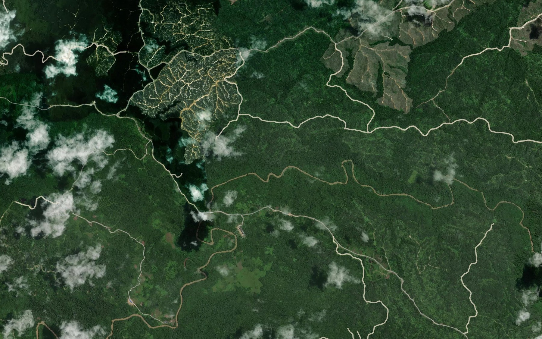 Satellite map of the Sungai Bua