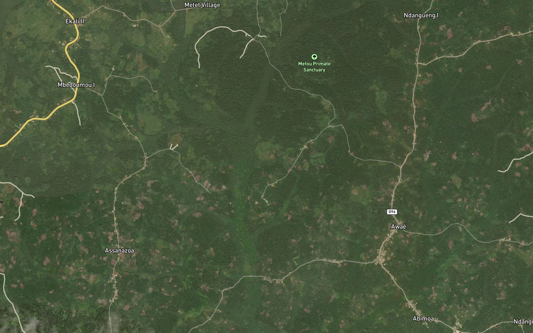 Satellite map of the Mbeme