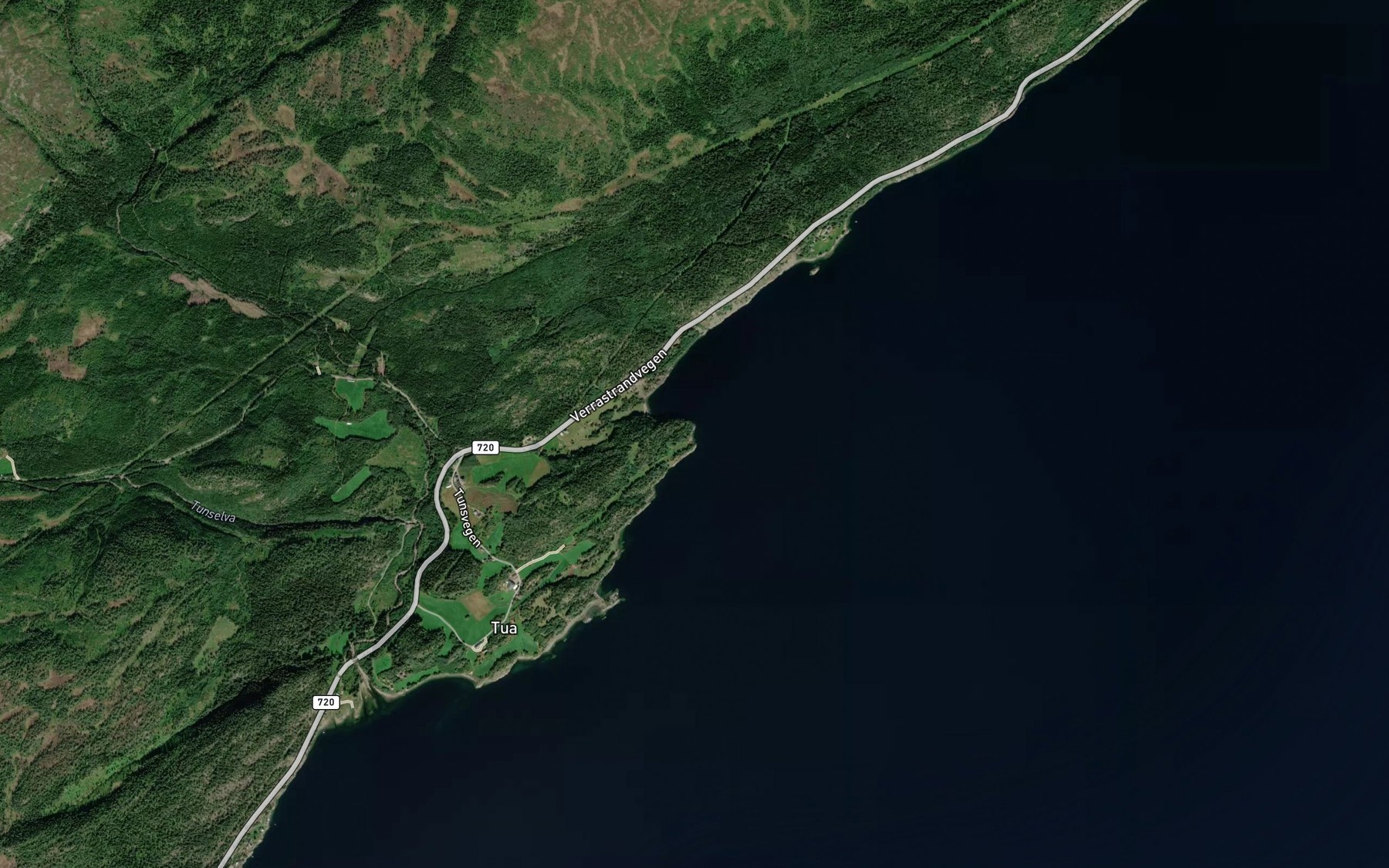 Satellite map of the Slattavika