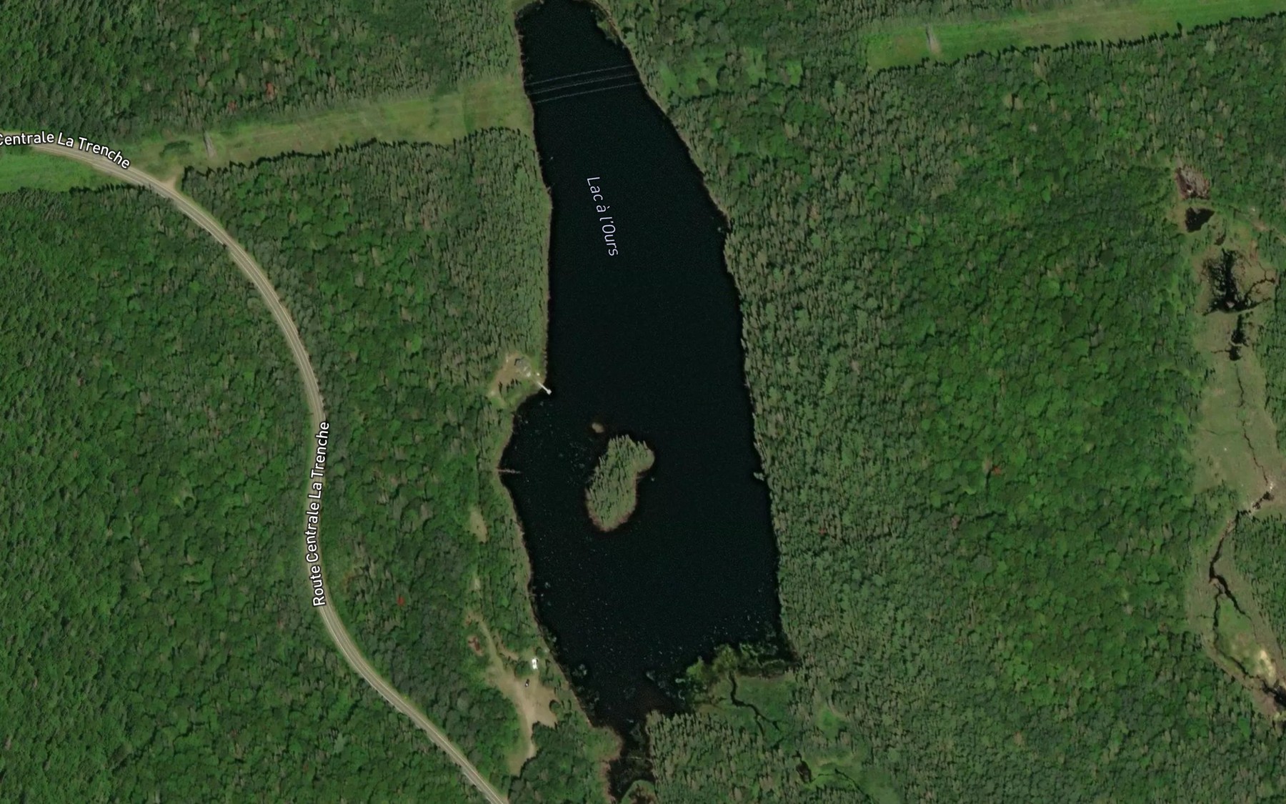 Satellite map of the Lac a l'Ours