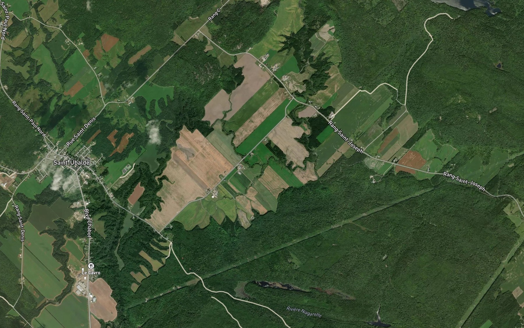 Satellite map of the Cours d'eau Morel