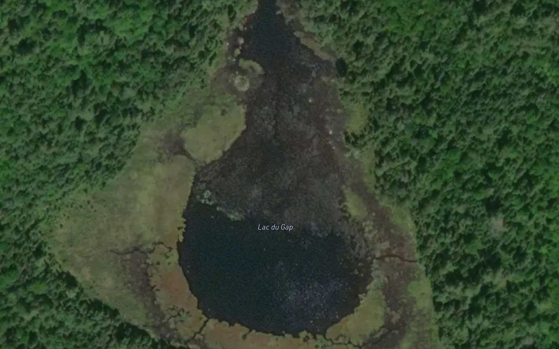 Satellite map of the Lac du Gap