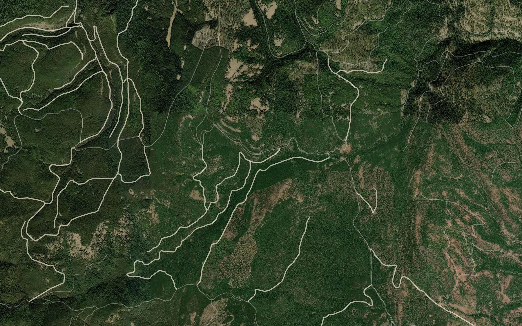 Satellite map of the Elkhorn Creek