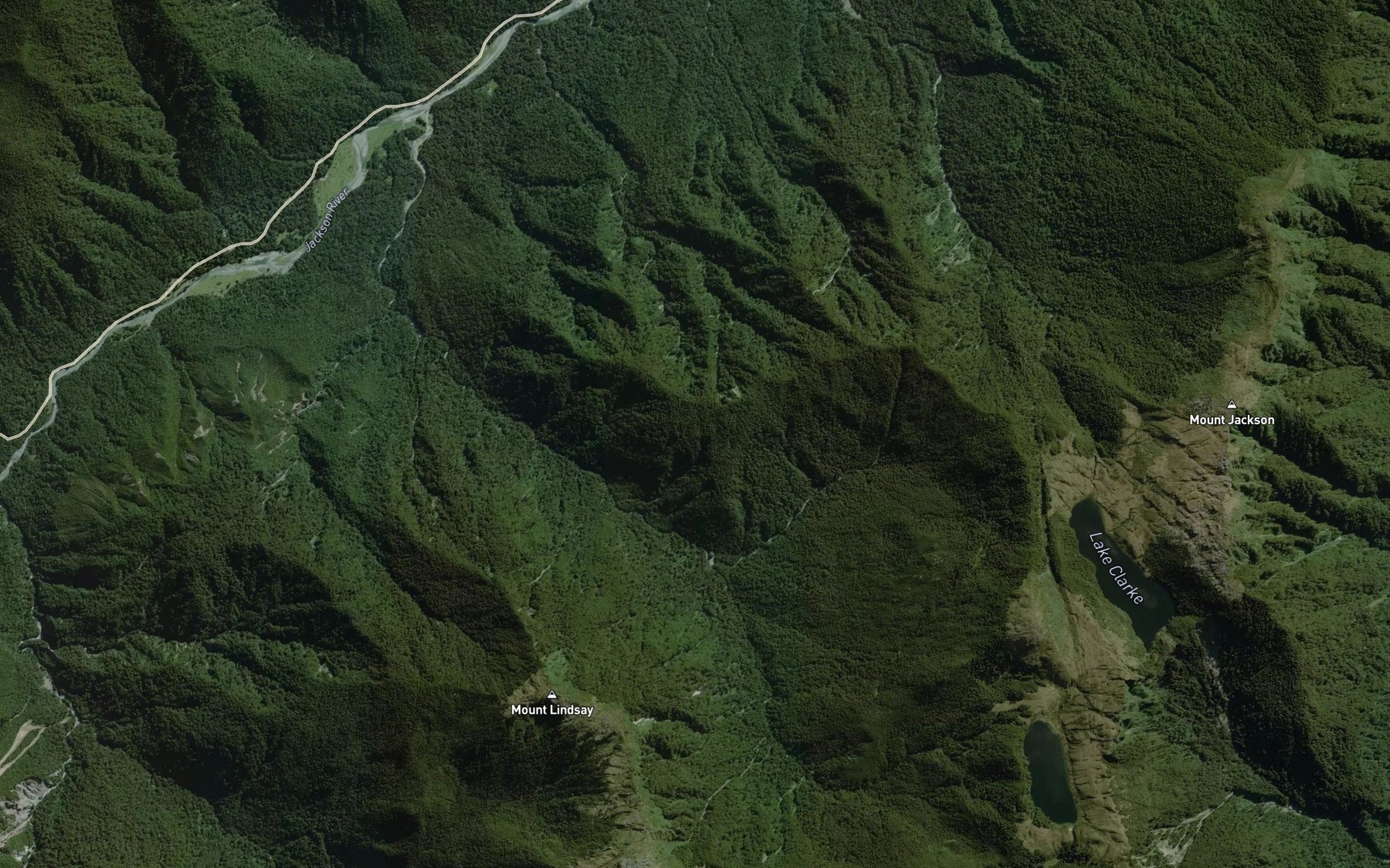 Satellite map of the Dancing Torrent