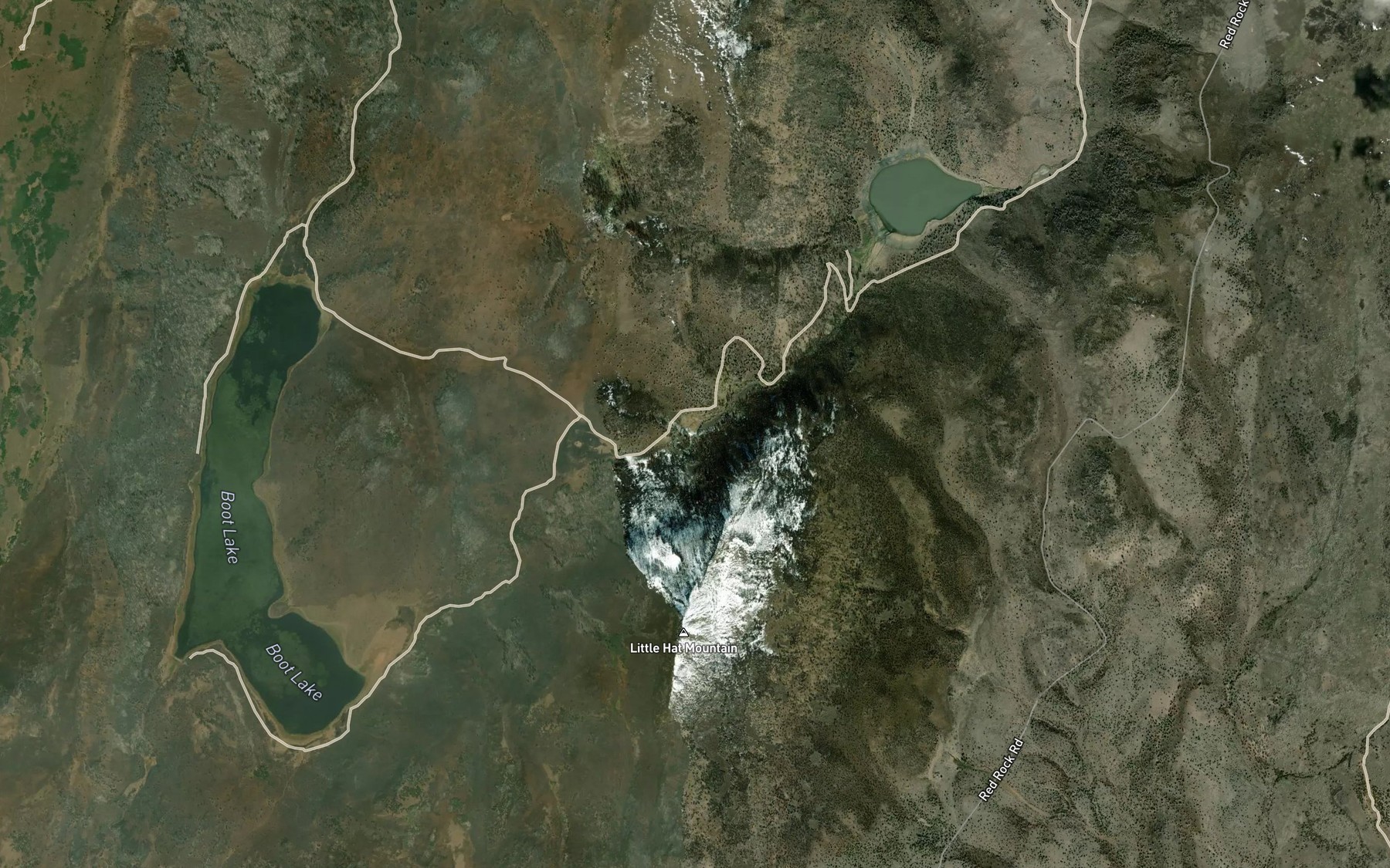 Satellite map of the Newland Springs