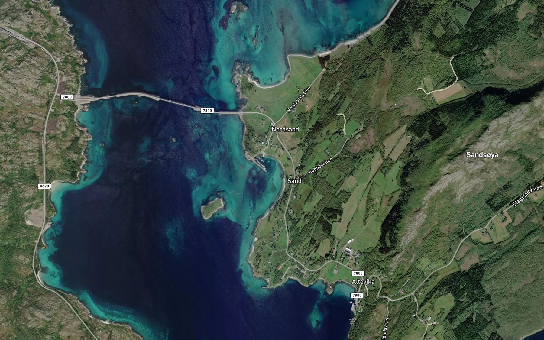 Satellite map of the Hamna